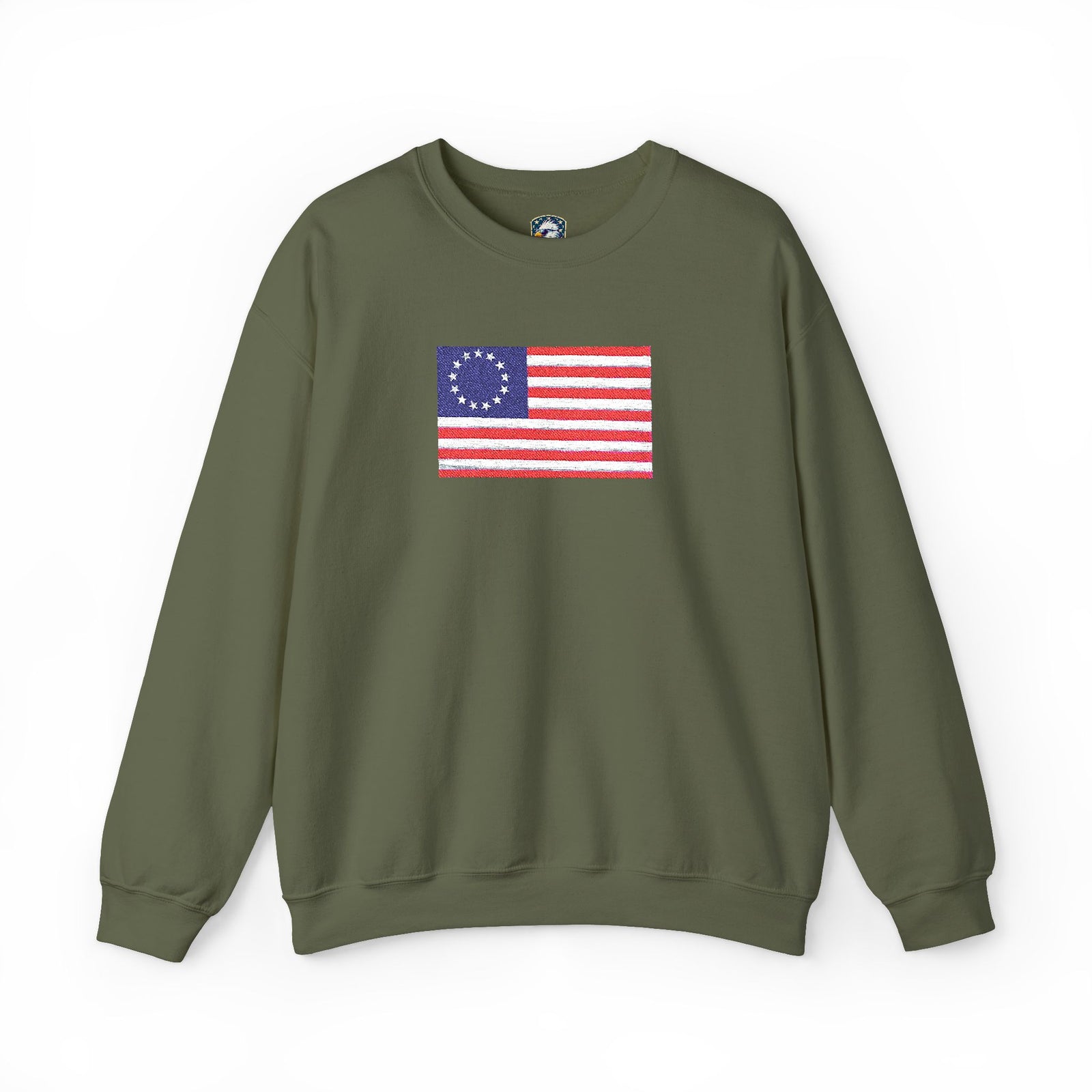 Betsy Ross Flag Embroidered Sweater
