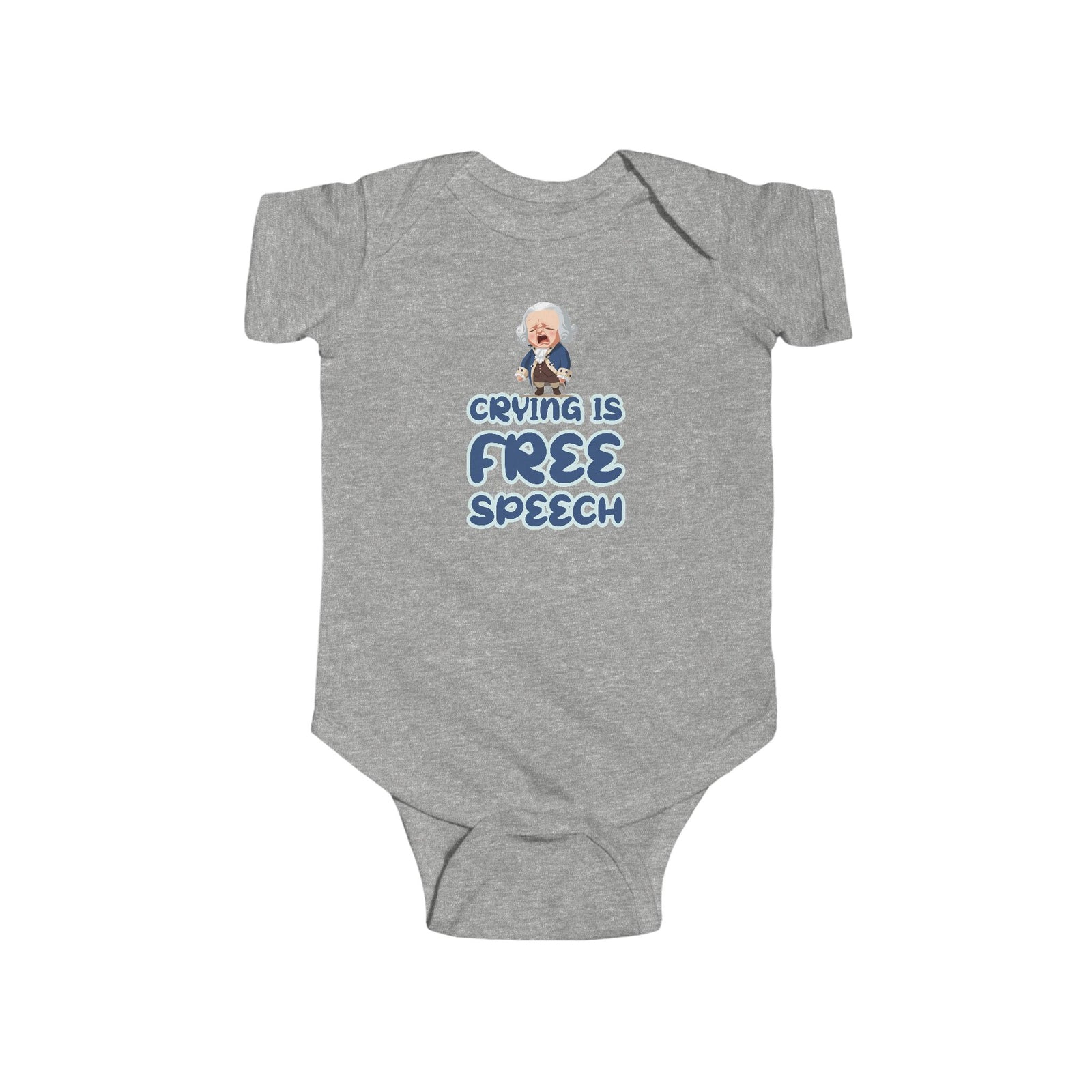 Crying Is Free Speech Infant Fine Jersey Bodysuit