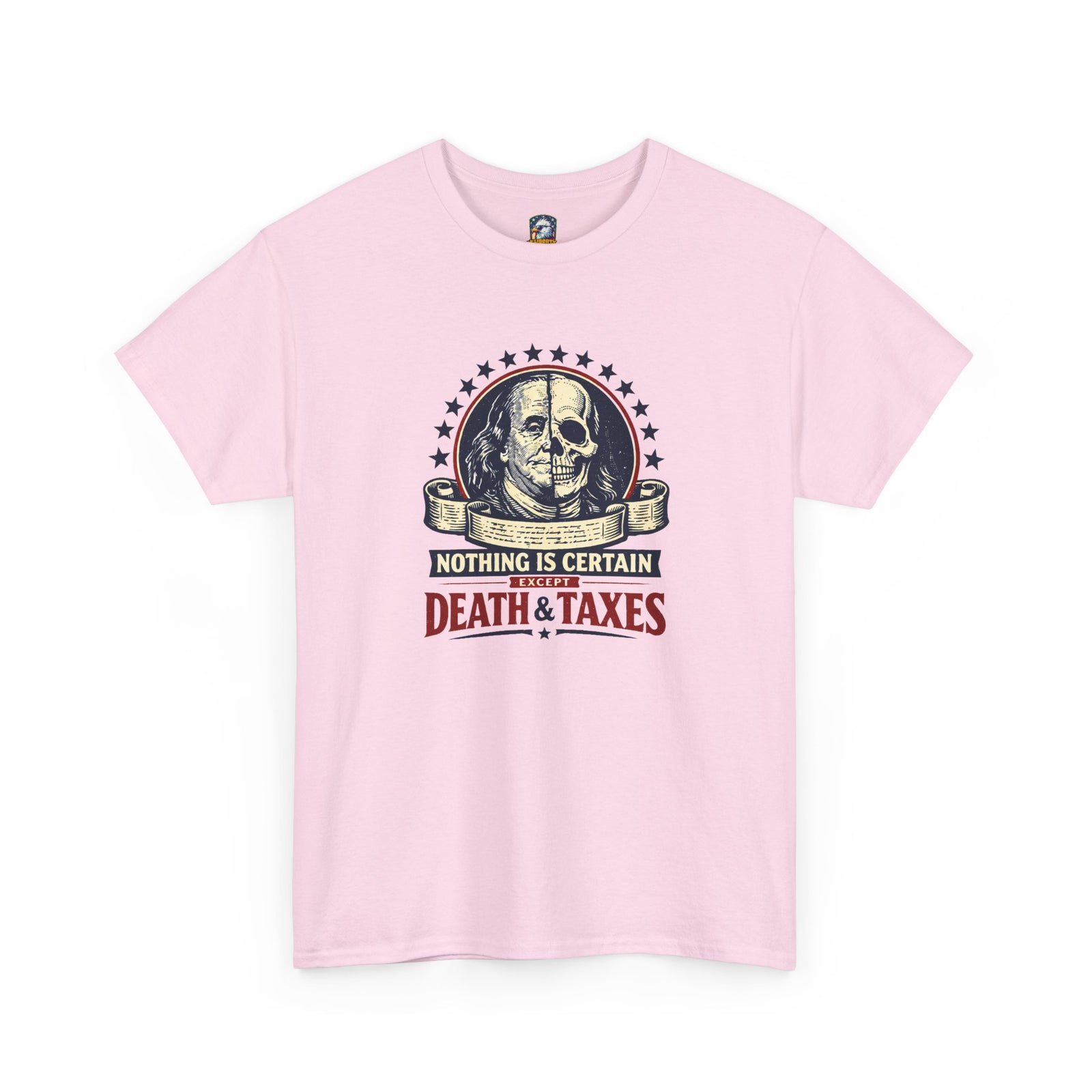 Benjamin Franklin 'Death and Taxes' Quote T-Shirt - 4LibertyShop.com