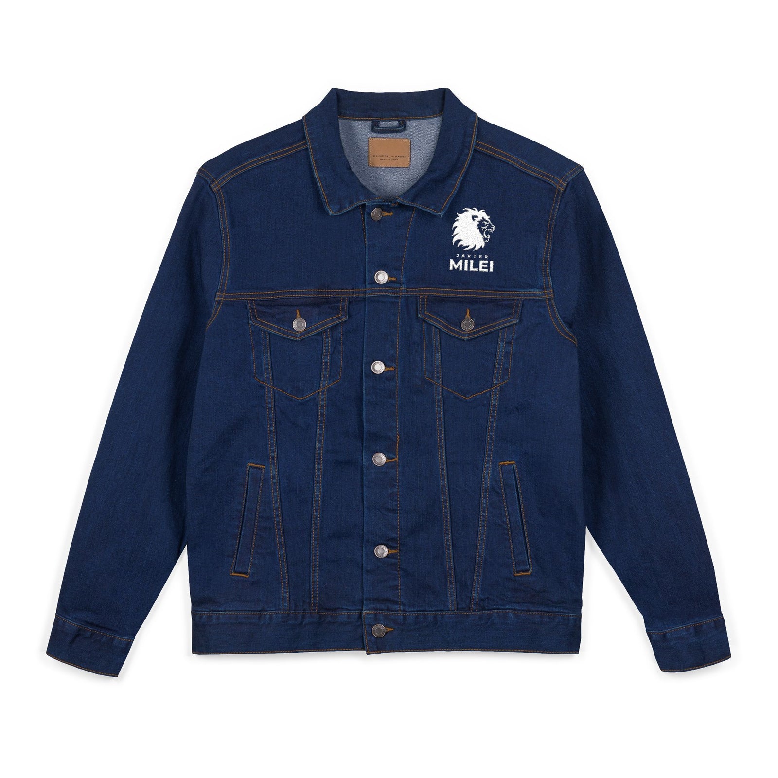 Javier Milei “AFUERA” Lion Denim Jacket