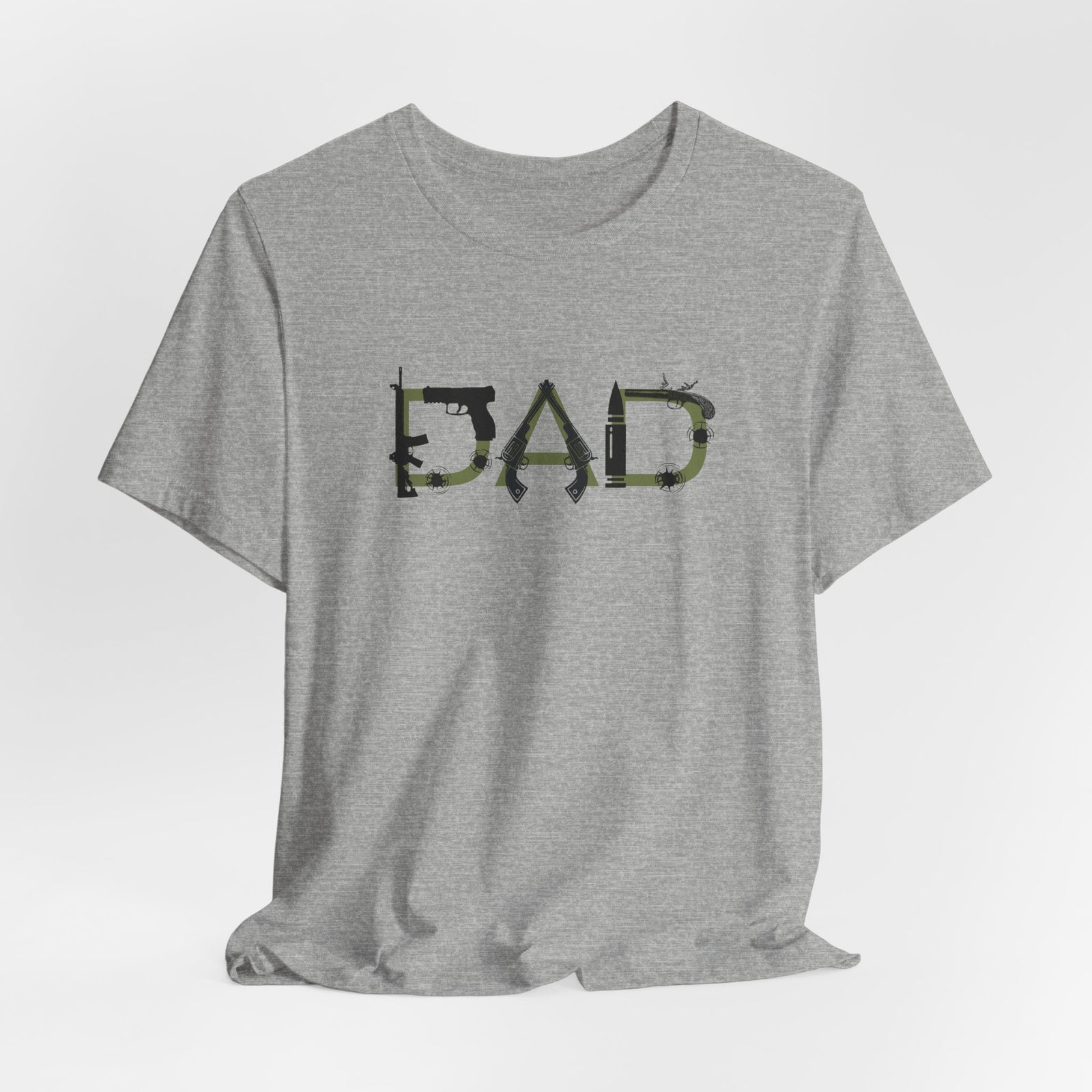 DAD Bullet Holes Tee — Ammo & Guns Graphic Dad Shirt — 4LibertyShop.com