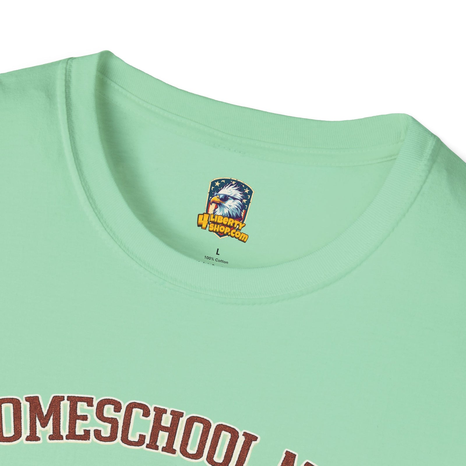 Homeschool Workshop — Homeschool Mom T-Shirt — Eagle Graphic Tee for Proud Homeschooling Moms