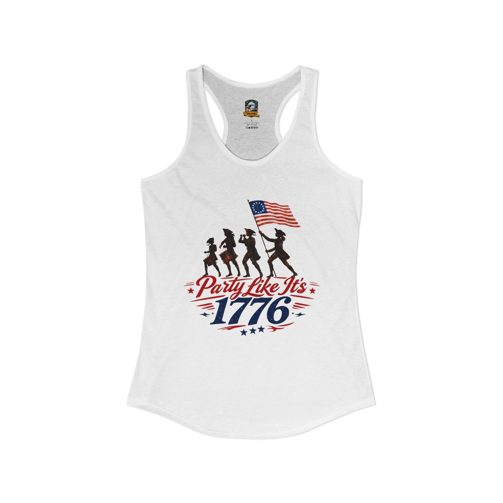 Party Like It's 1776 Women's Ideal Racerback Tank