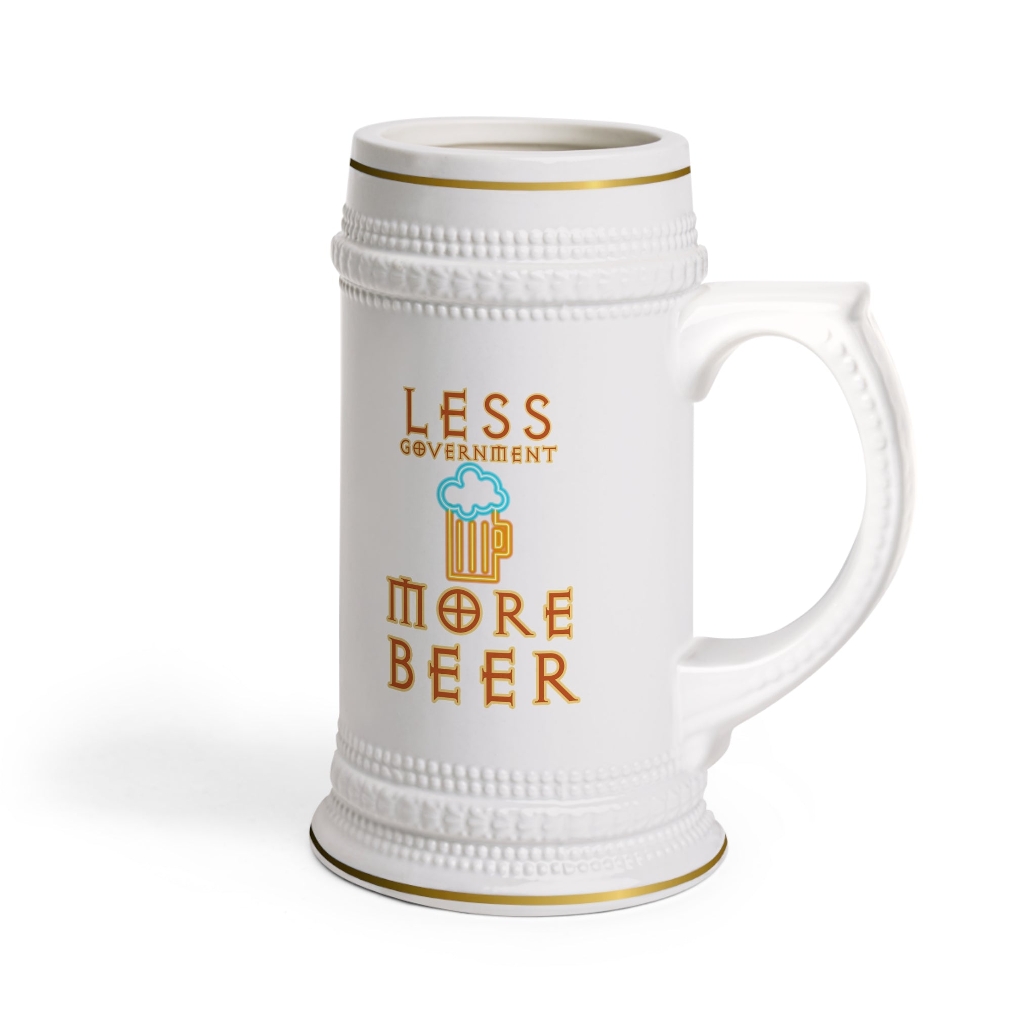 Less Government More Beer Stein Mug