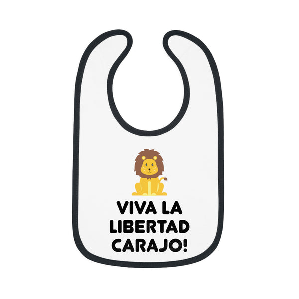 Viva La Libertad Carajo Lion Baby Bib - 4LibertyShop.com