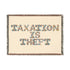 Taxation Is Theft Woven Blanket - Cozy Throw for Libertarian Living Room Decor