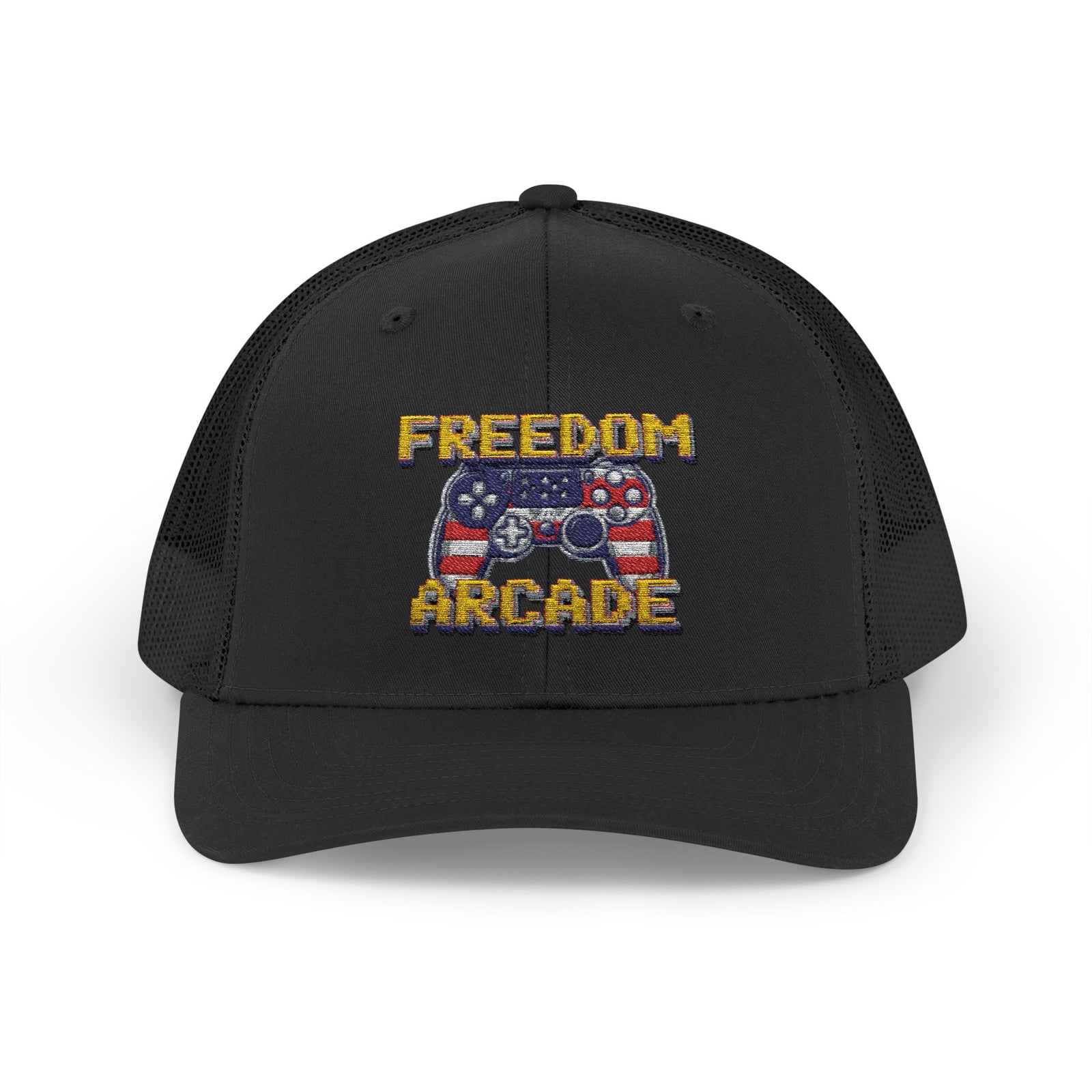 Freedom Arcade Gaming Snapback Trucker Cap