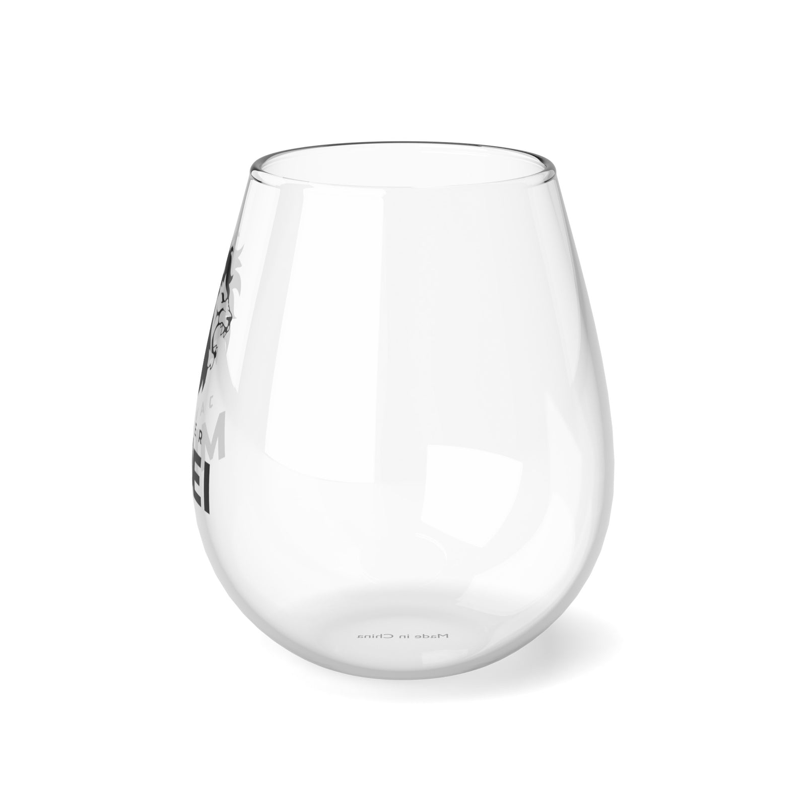 Javier Milei Lion Stemless Wine Glass, 11.75oz