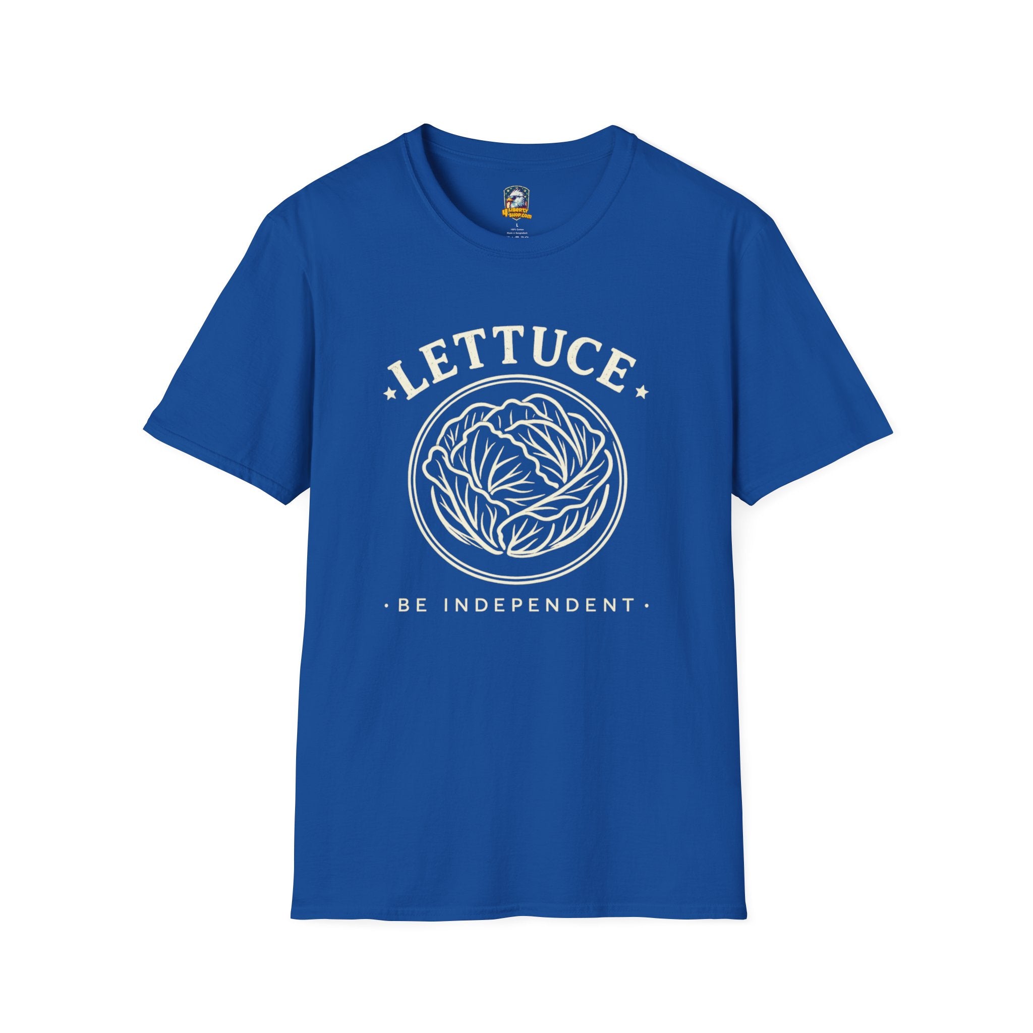Lettuce Be Independent T-Shirt — Vintage Plant Graphic Tee - 4LibertyShop.com