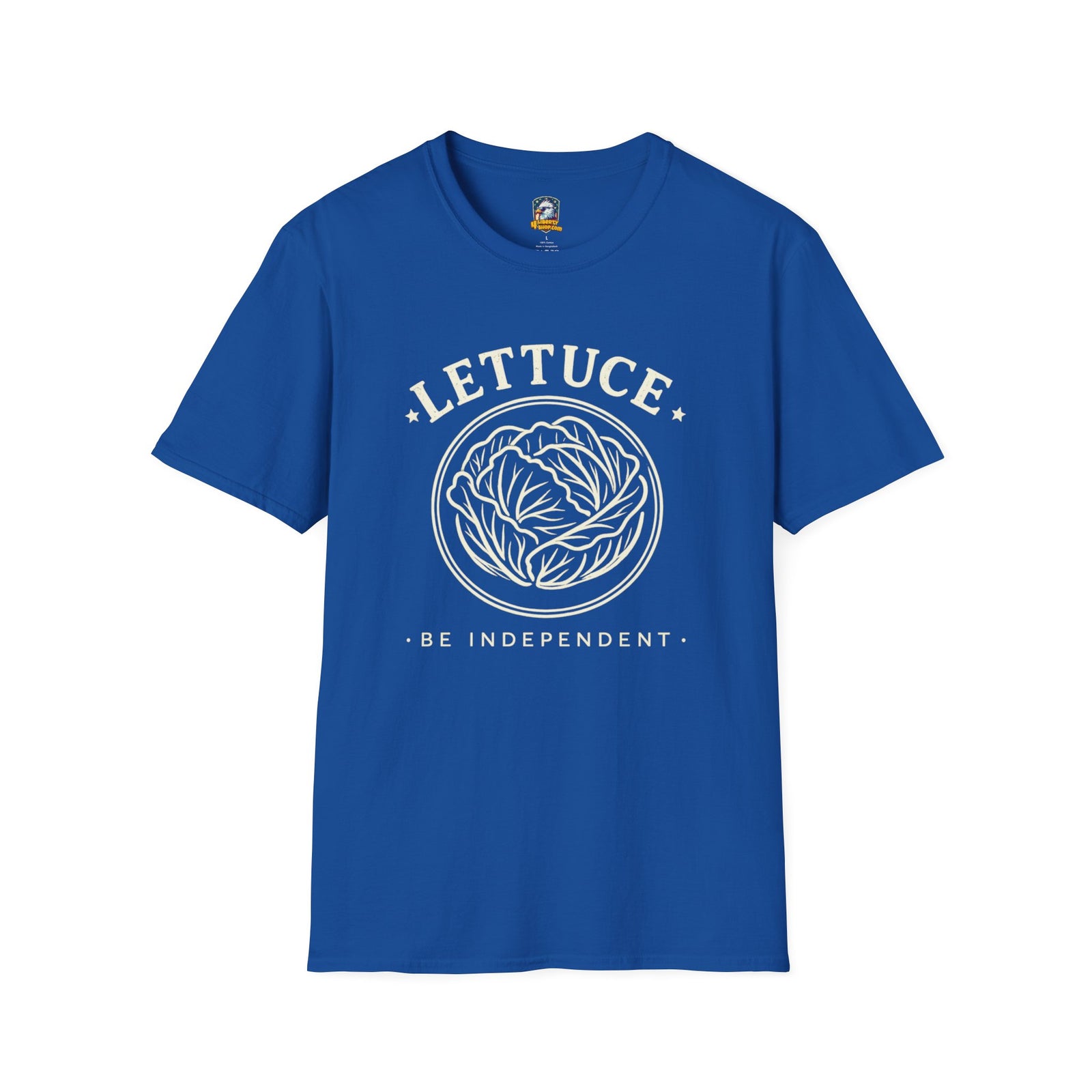 Lettuce Be Independent T-Shirt — Vintage Plant Graphic Tee - 4LibertyShop.com
