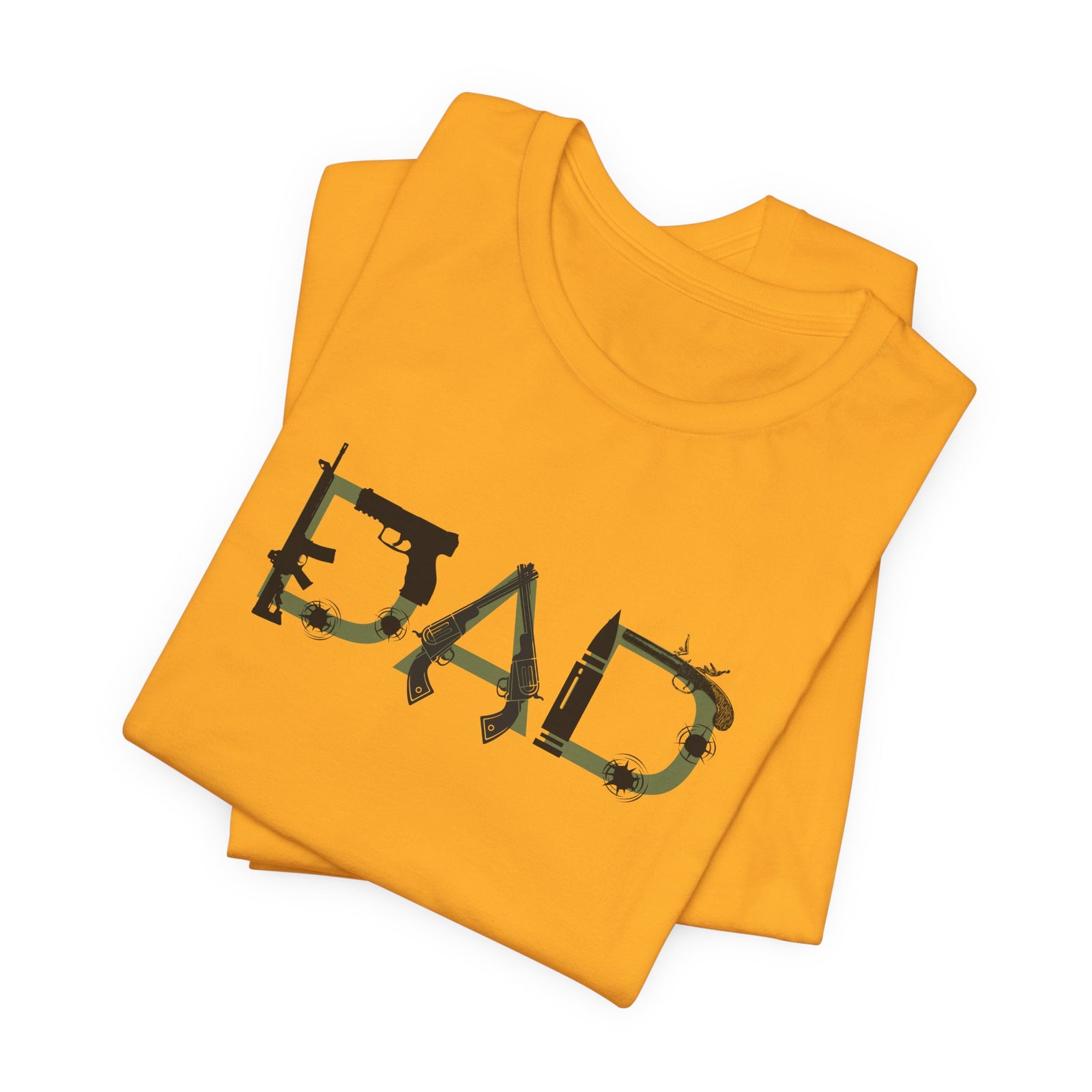 DAD Bullet Holes Tee — Ammo & Guns Graphic Dad Shirt — 4LibertyShop.com