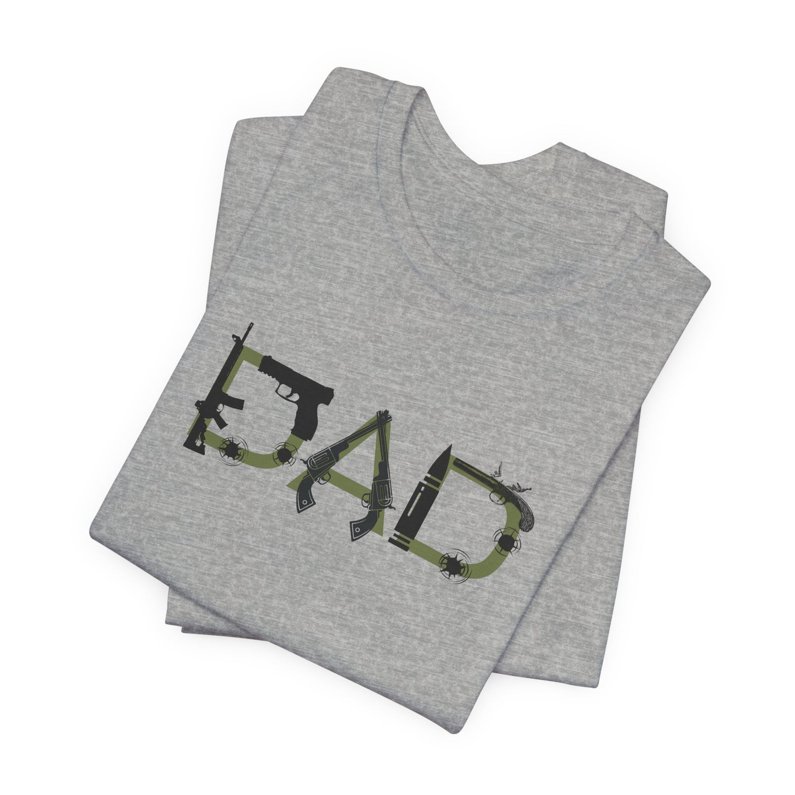 DAD Bullet Holes Tee — Ammo & Guns Graphic Dad Shirt — 4LibertyShop.com