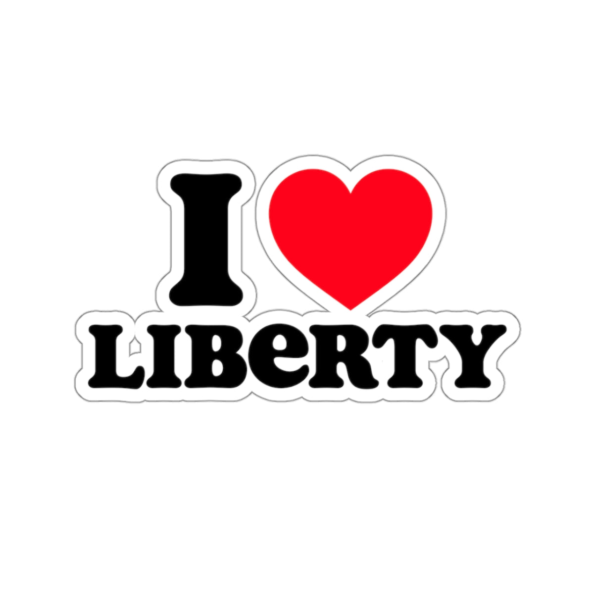 I Love Liberty Stickers