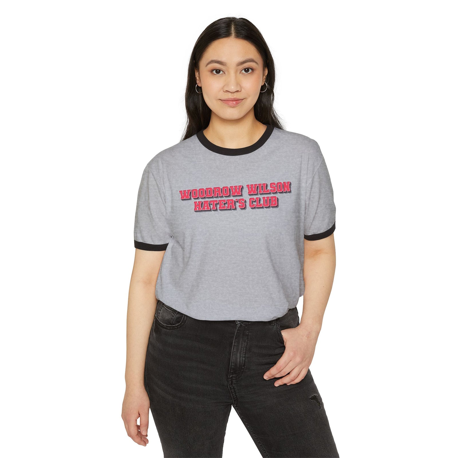 Woodrow Wilson Hater's Club Ringer T-Shirt