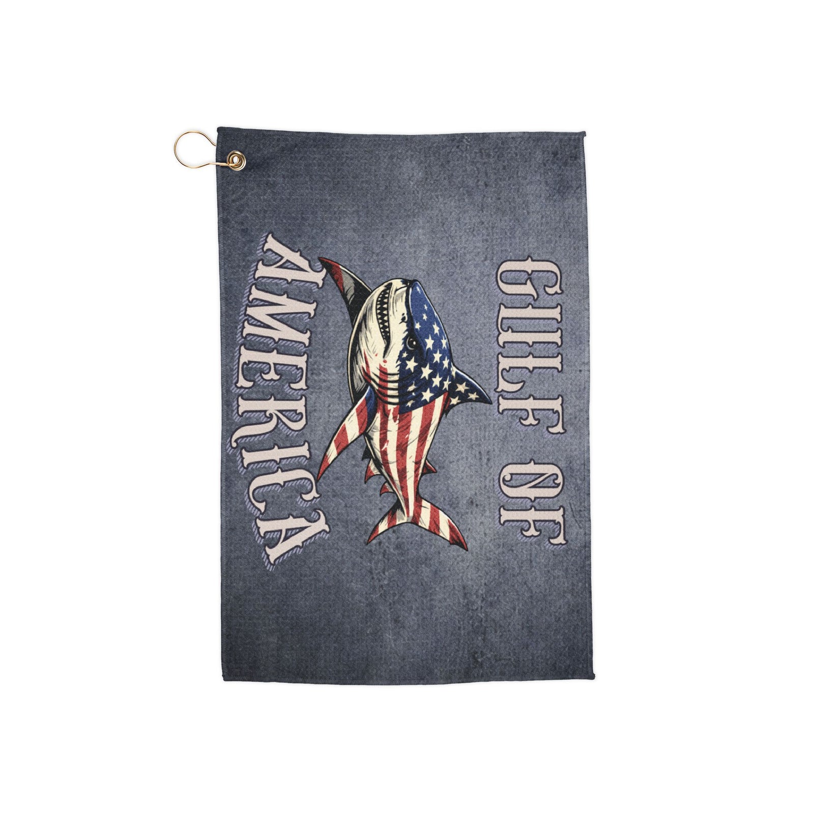 Gulf of America Tiger Shark Golf Towel - 4LibertyShop.com
