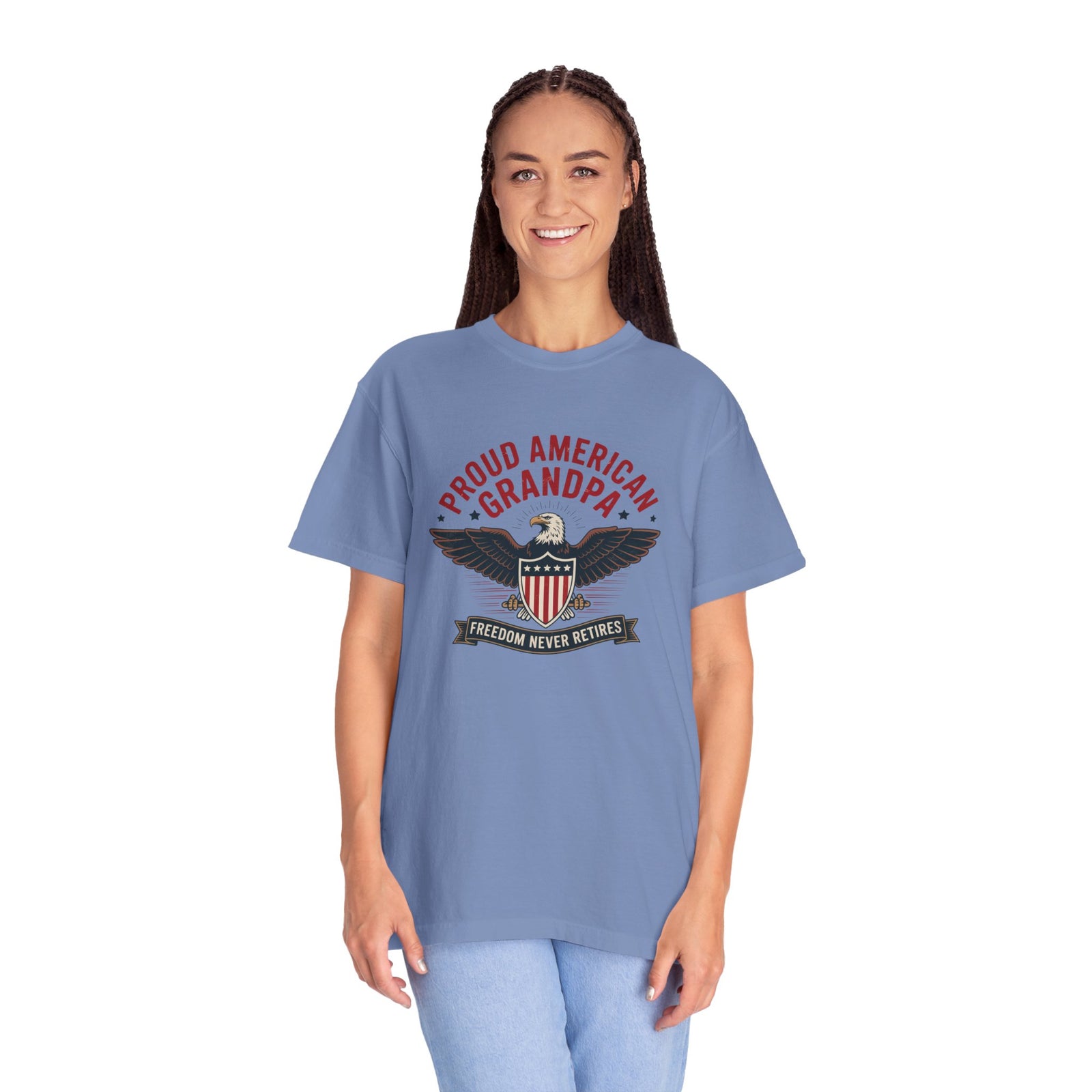 Patriotic American Grandpa T-Shirt