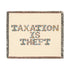 Taxation Is Theft Woven Blanket - Cozy Throw for Libertarian Living Room Decor
