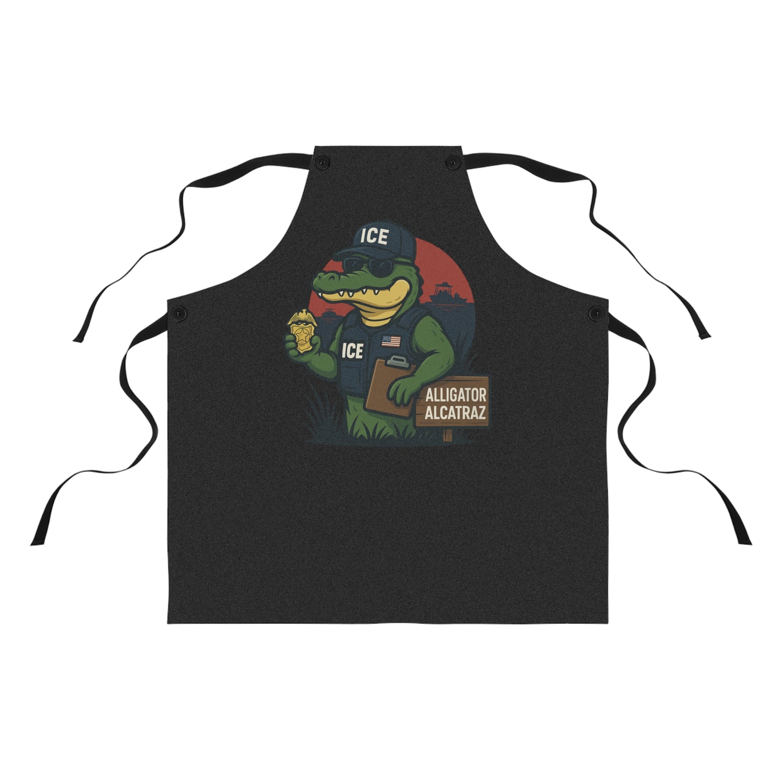 Walton & Johnson: Alligator Alcatraz Apron