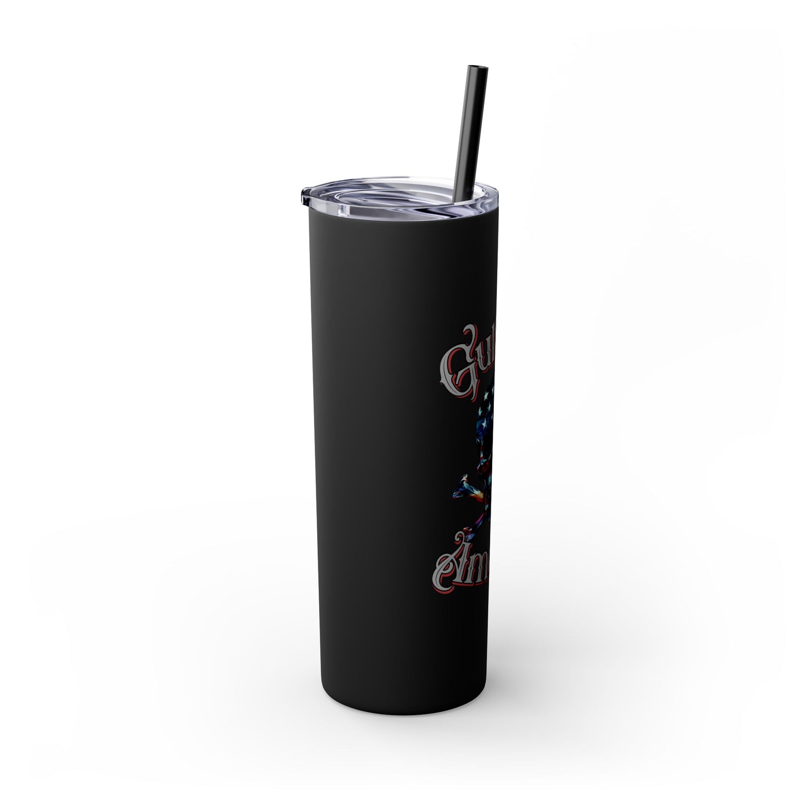Walton & Johnson: Gulf Of America Skull Tumbler with Straw, 20oz