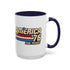 America '76 250 Years Accent Coffee Mug — Retro Patriotic 11/15oz