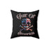 Gulf of America Skull Pillow