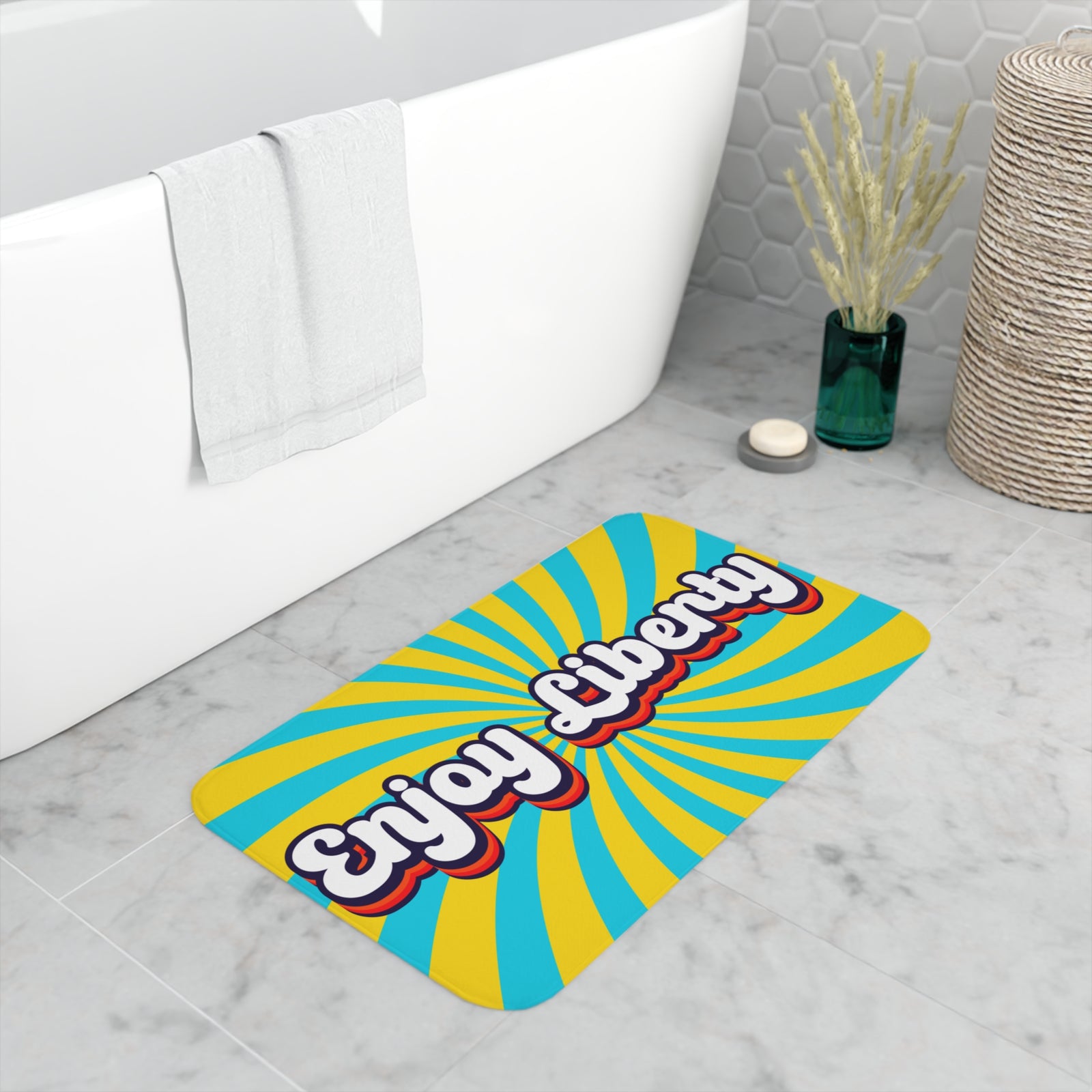 Enjoy Liberty Groovy Memory Foam Bath Mat