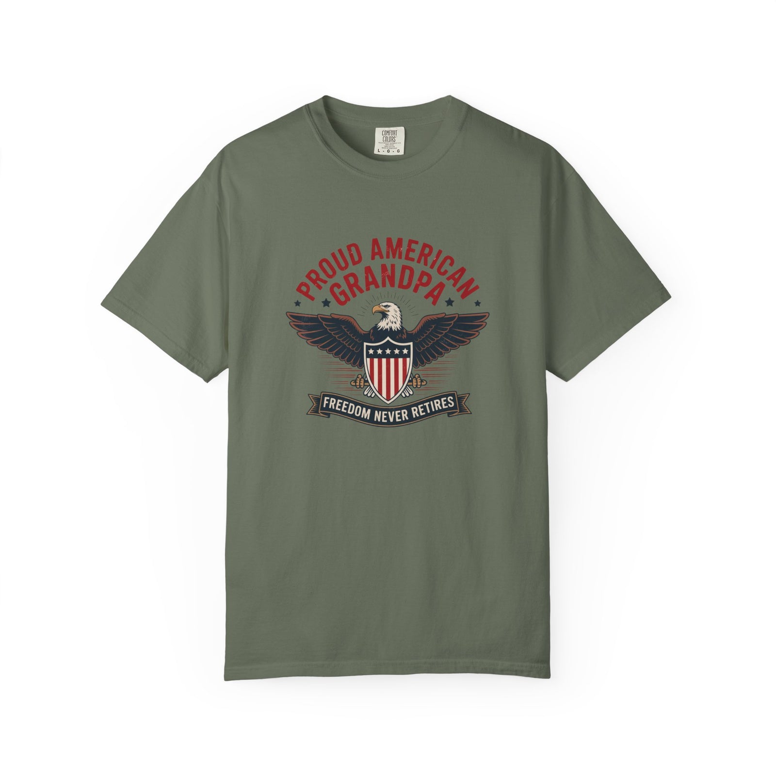 Patriotic American Grandpa T-Shirt