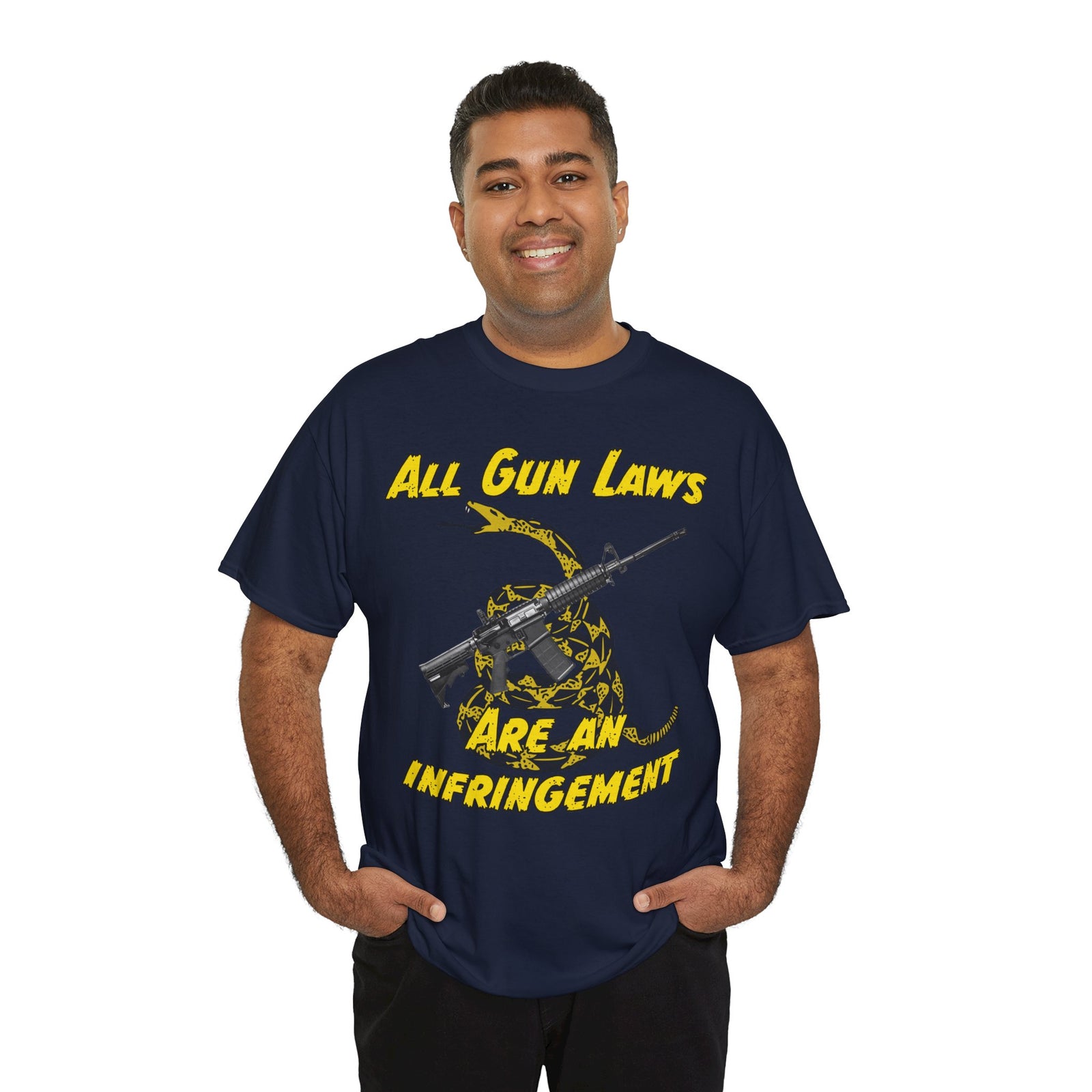 Judge Nap: All Gun Rights Are Infringements AR15 Gadsden T-Shirt