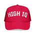 High IQ Foam Trucker Hat — Vintage Lettering Mesh Cap - 4LibertyShop.com