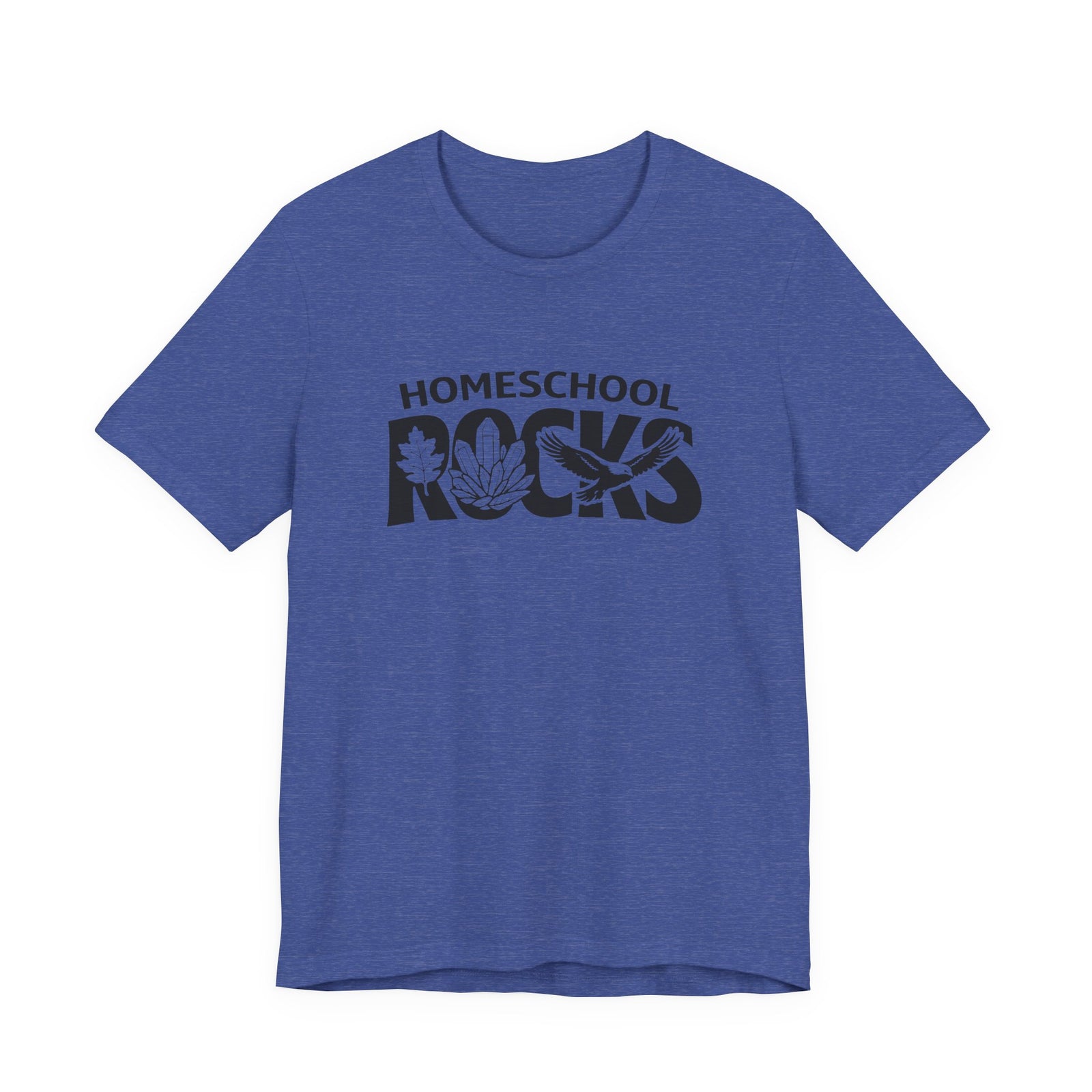 Homeschool Workshop: Homeschool Rocks T-Shirt – Retro Floral 'Homeschool Rocks' Tee for Homeschooling Parents & Teachers - 4LibertyShop.com