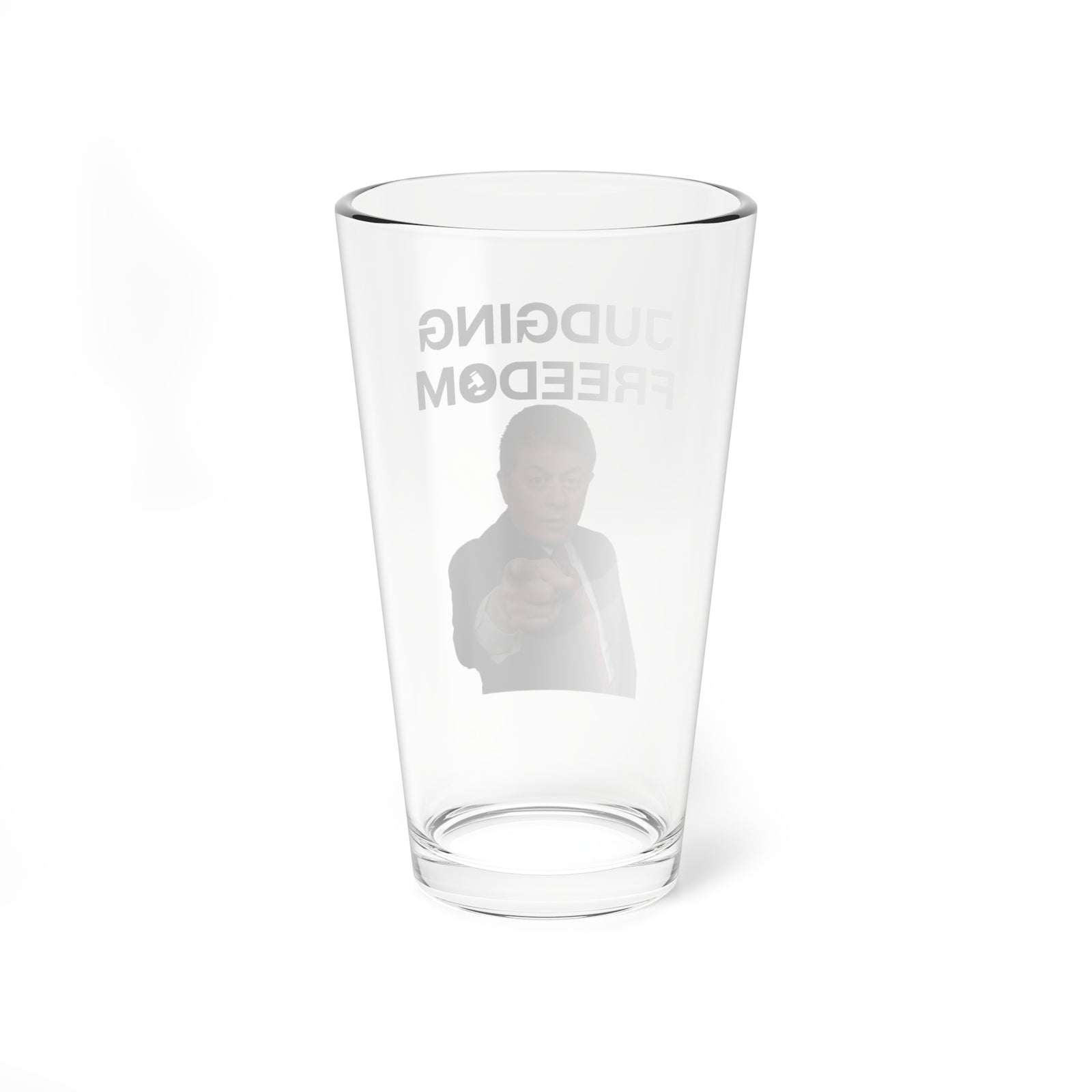Judge Nap: Judge Napolitano Judging Freedom Glass, 16oz
