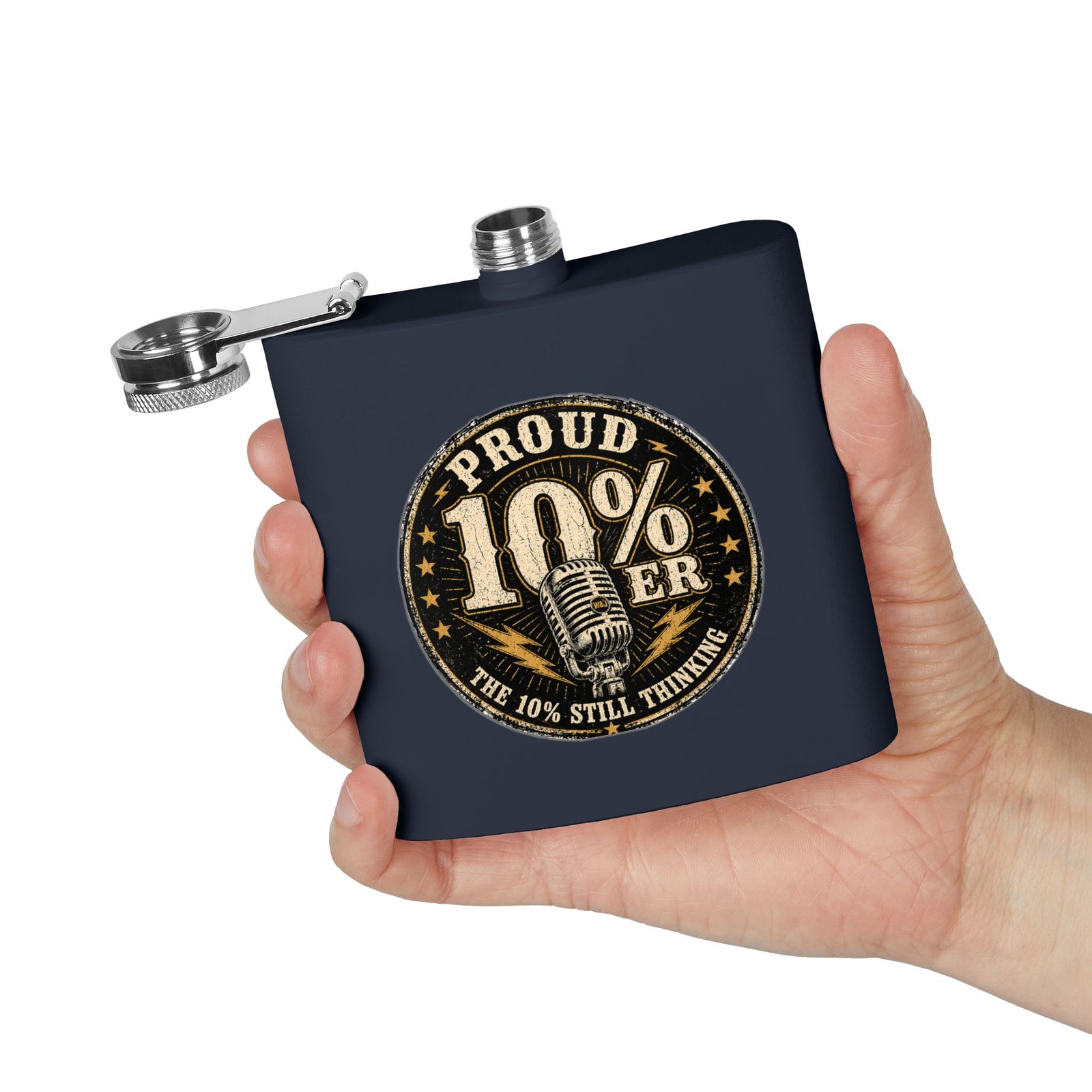 Walton & Johnson: Proud 10%er Flask - 4LibertyShop.com