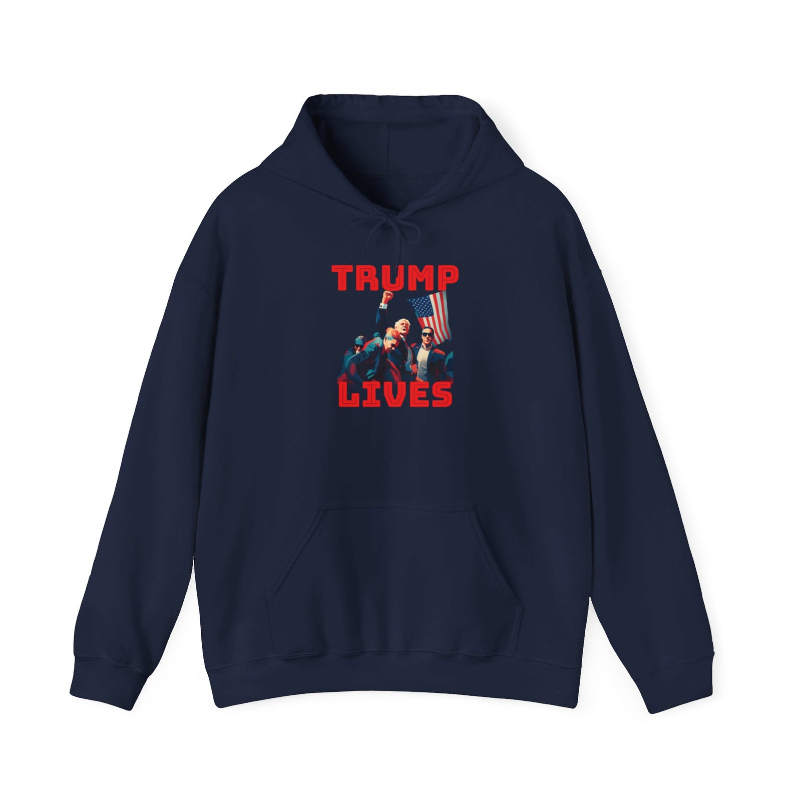 Trump Defiant Tee Hooded Sweatshirt