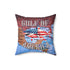 Gulf of America Shark Square Pillow