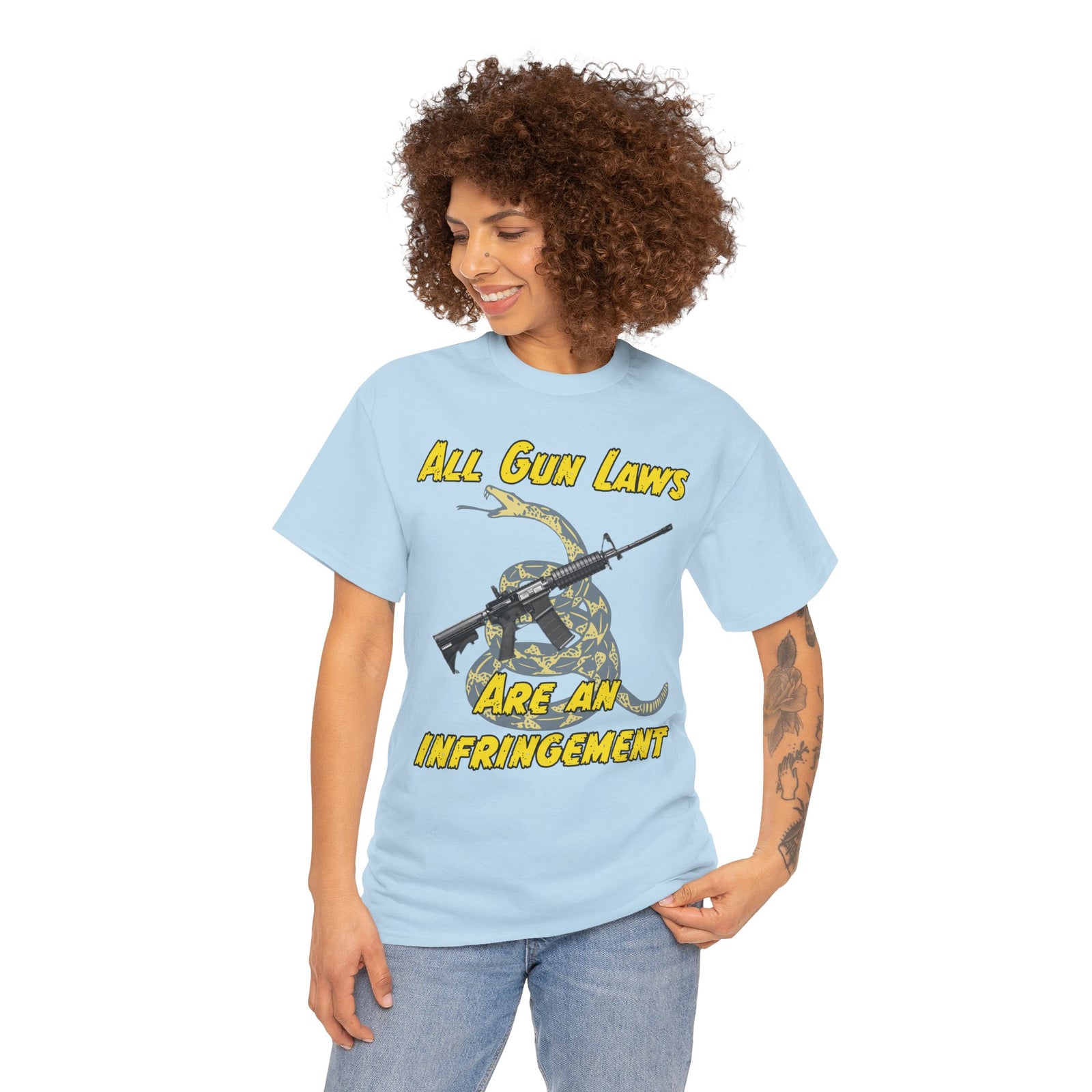 Judge Nap: All Gun Rights Are Infringements AR15 Gadsden T-Shirt