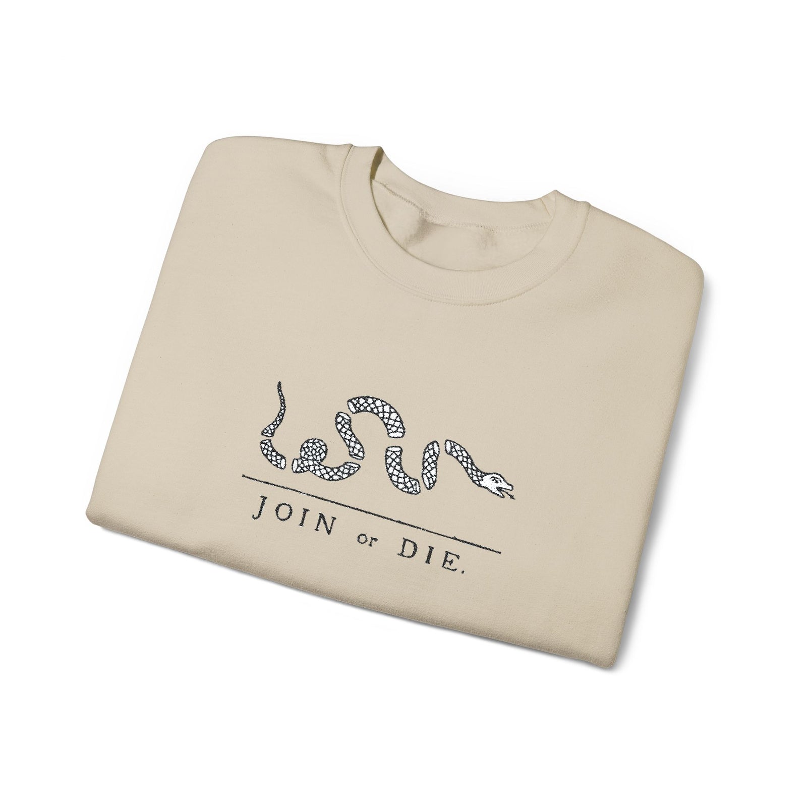 Join or Die Embroidered Sweatshirt