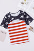 American Flag Cutout T-Shirt