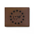 Bi-Fold Wallet – 1776 Betsy Ross Stars Leather Wallet