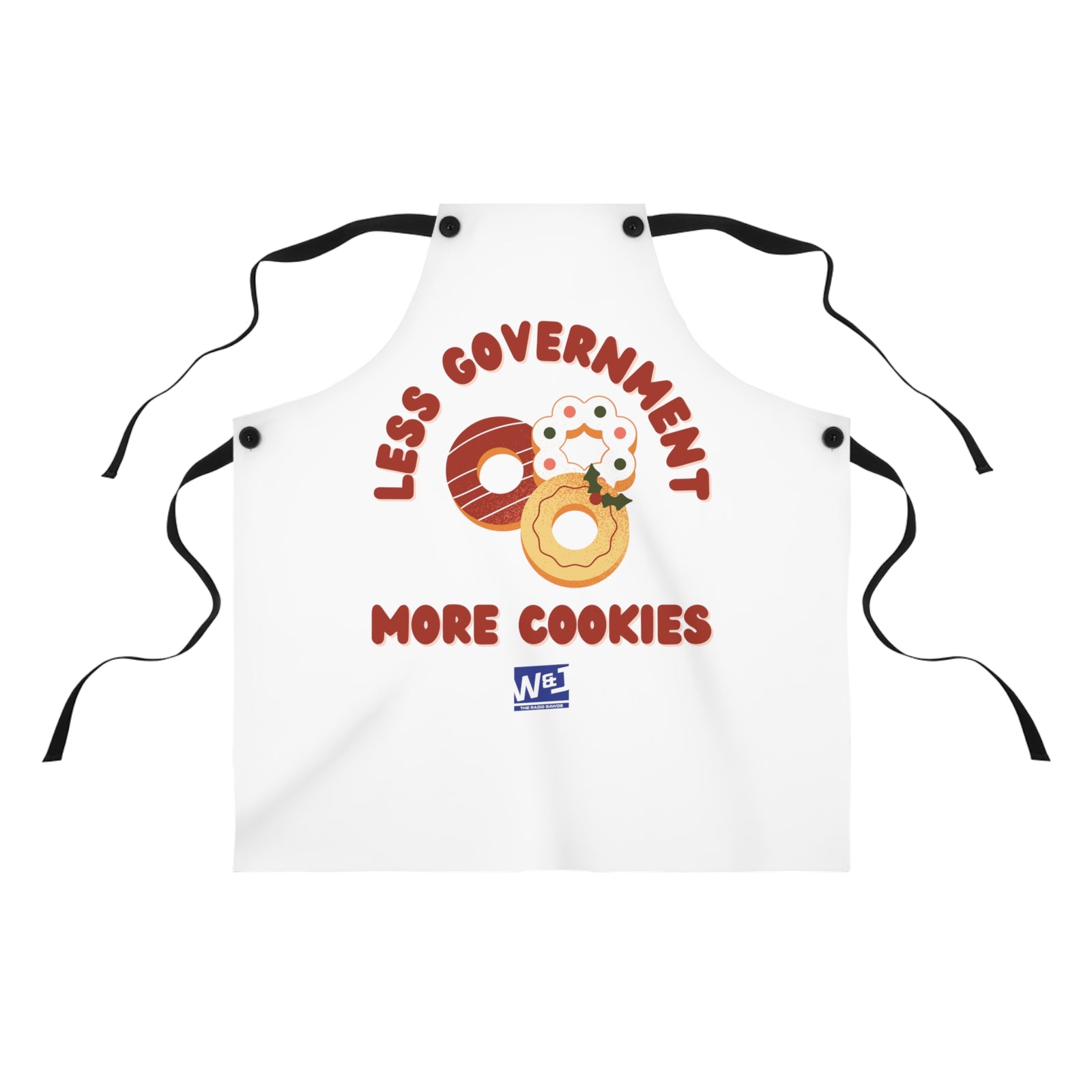 Walton & Johnson - Less Government More Cookies Apron