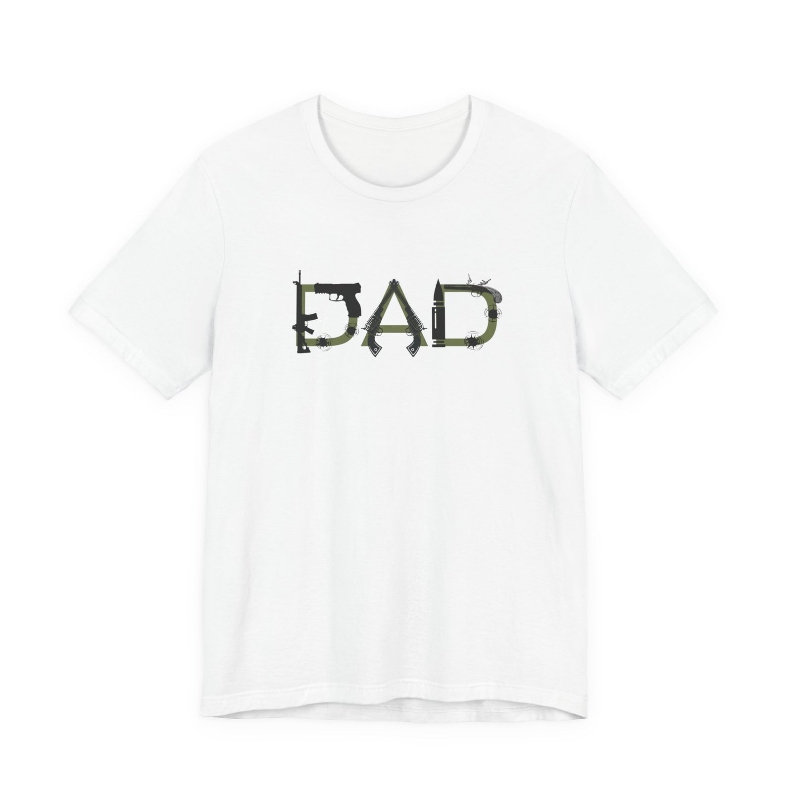 DAD Bullet Holes Tee — Ammo & Guns Graphic Dad Shirt — 4LibertyShop.com