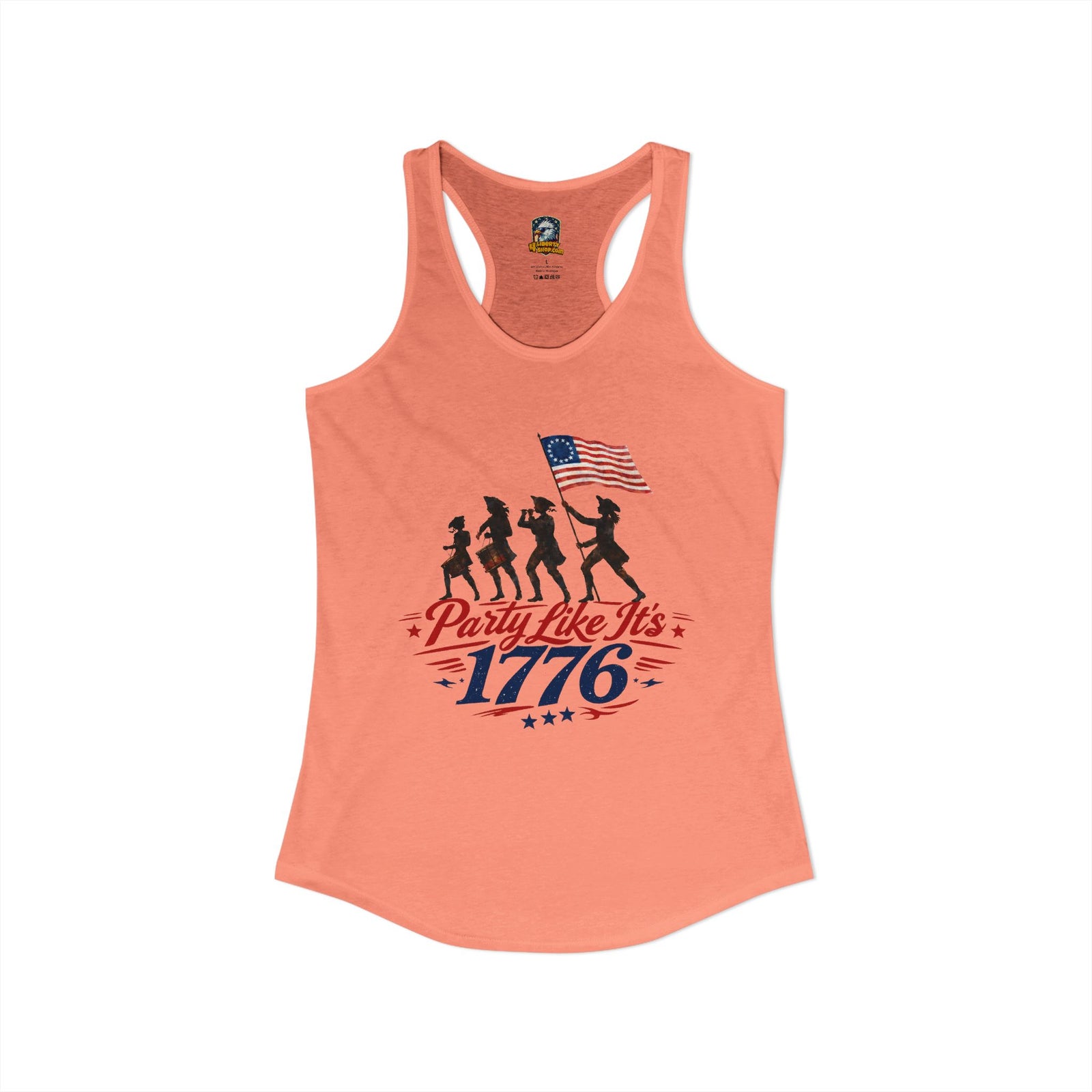 Party Like It's 1776 Women's Ideal Racerback Tank