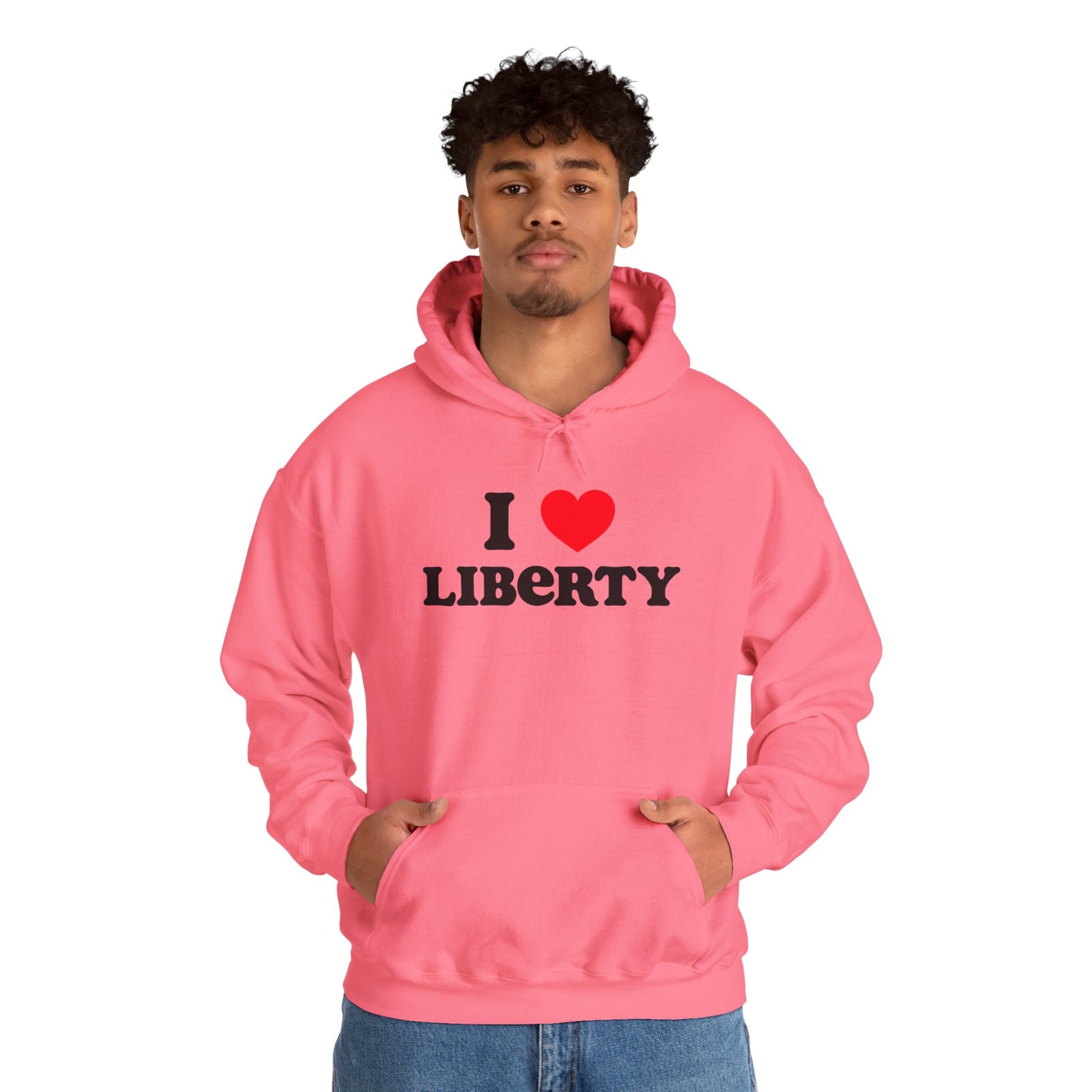 Judge Nap: I Heart Liberty Unisex Heavy Blend™ Hooded Sweatshirt