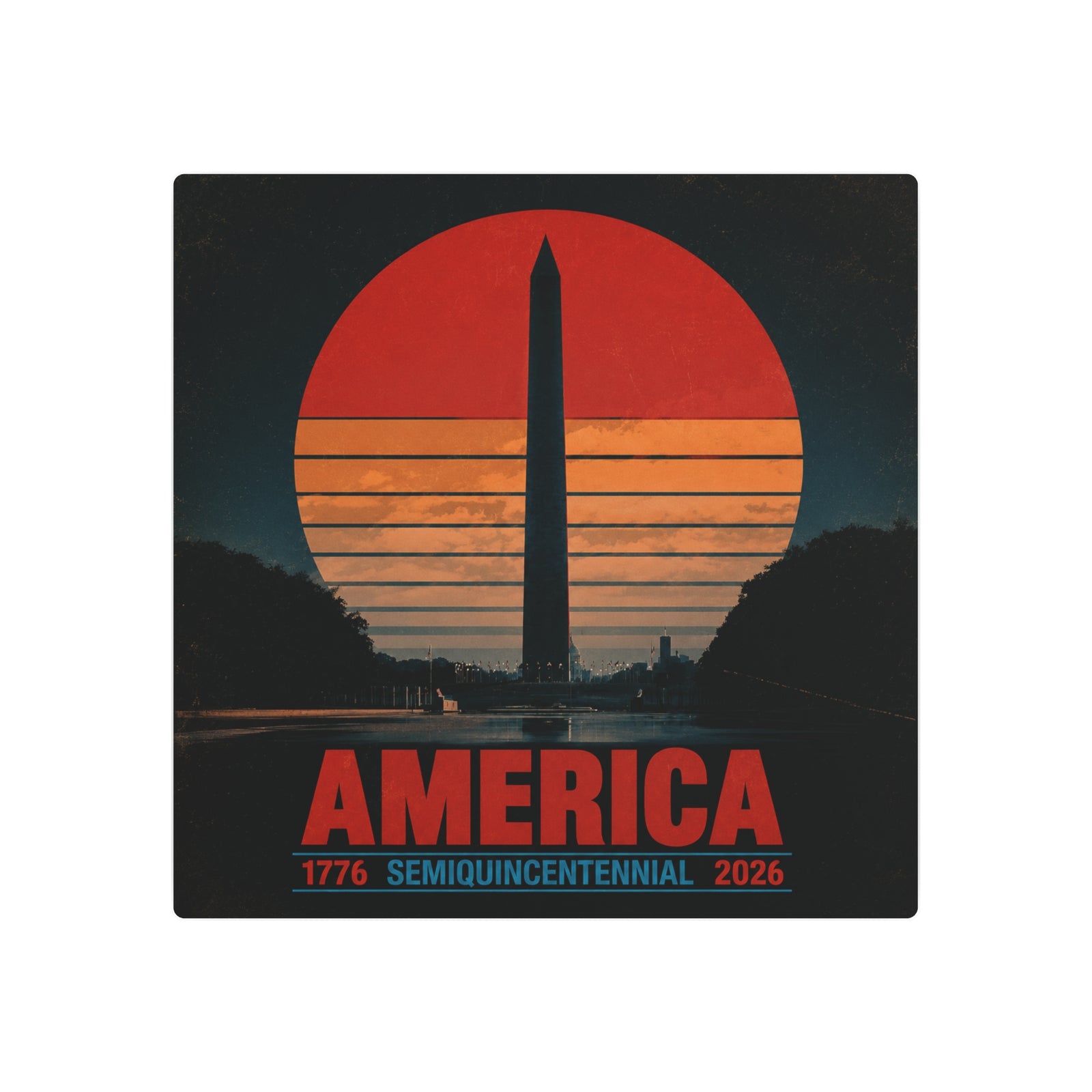 America 1776–2026 Semiquincentennial Metal Sign - 4LibertyShop.com