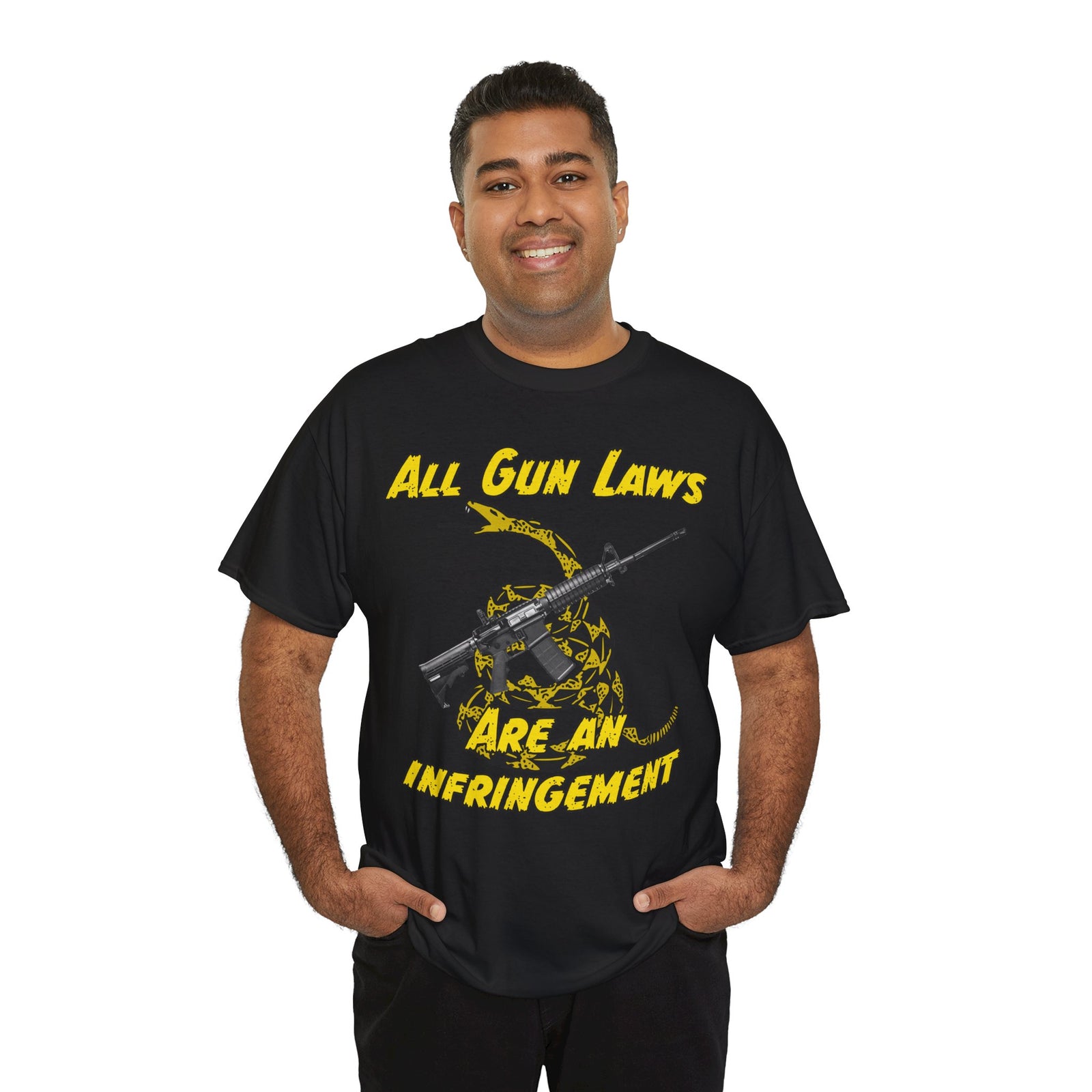 Judge Nap: All Gun Rights Are Infringements AR15 Gadsden T-Shirt