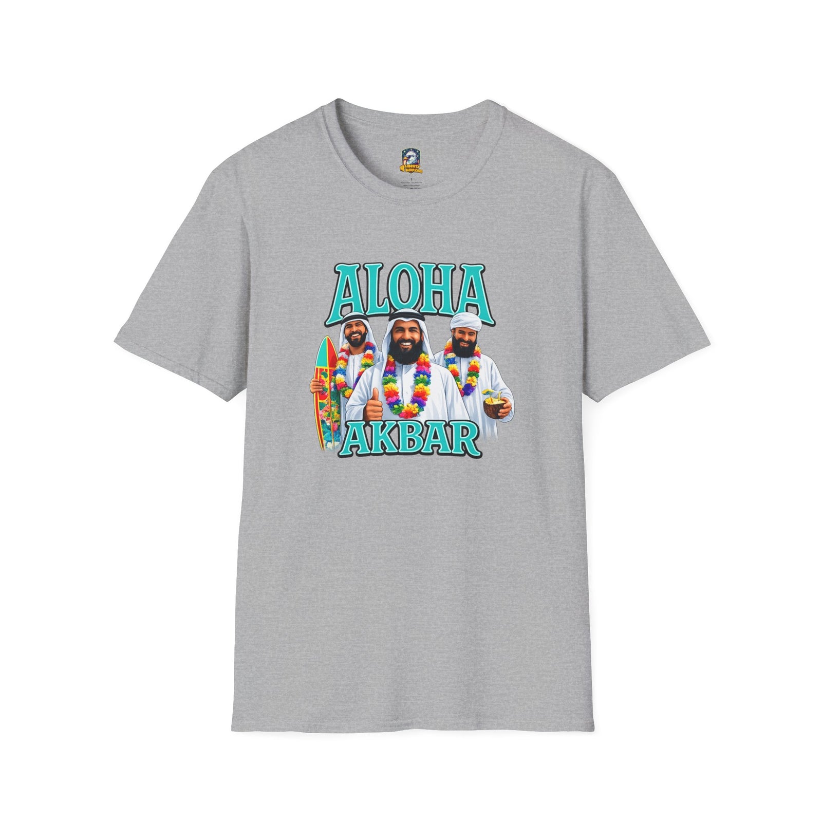Walton & Johnson — Aloha Akbar T-Shirt — Retro Tropical Graphic Tee - 4LibertyShop.com