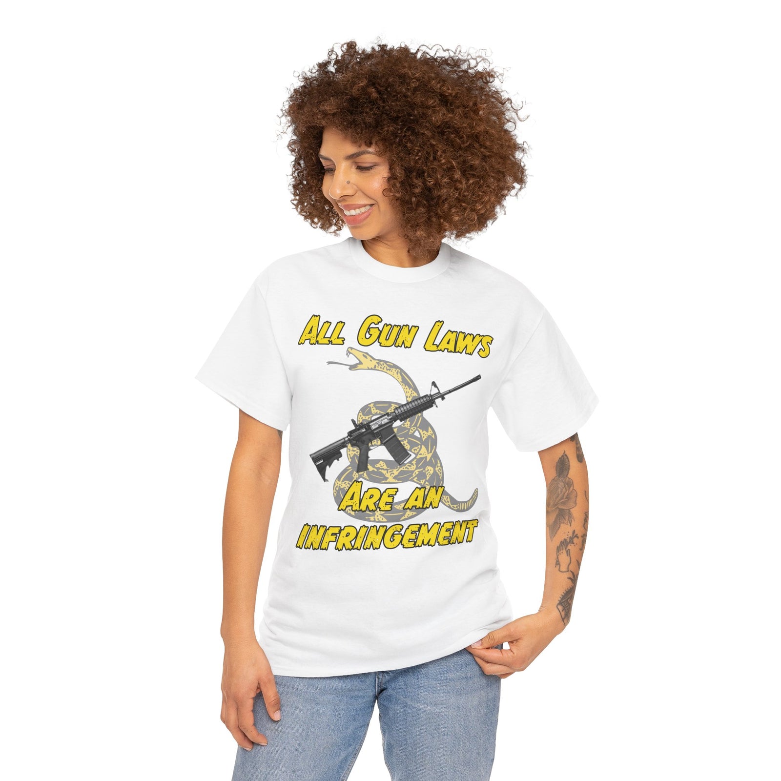 Judge Nap: All Gun Rights Are Infringements AR15 Gadsden T-Shirt