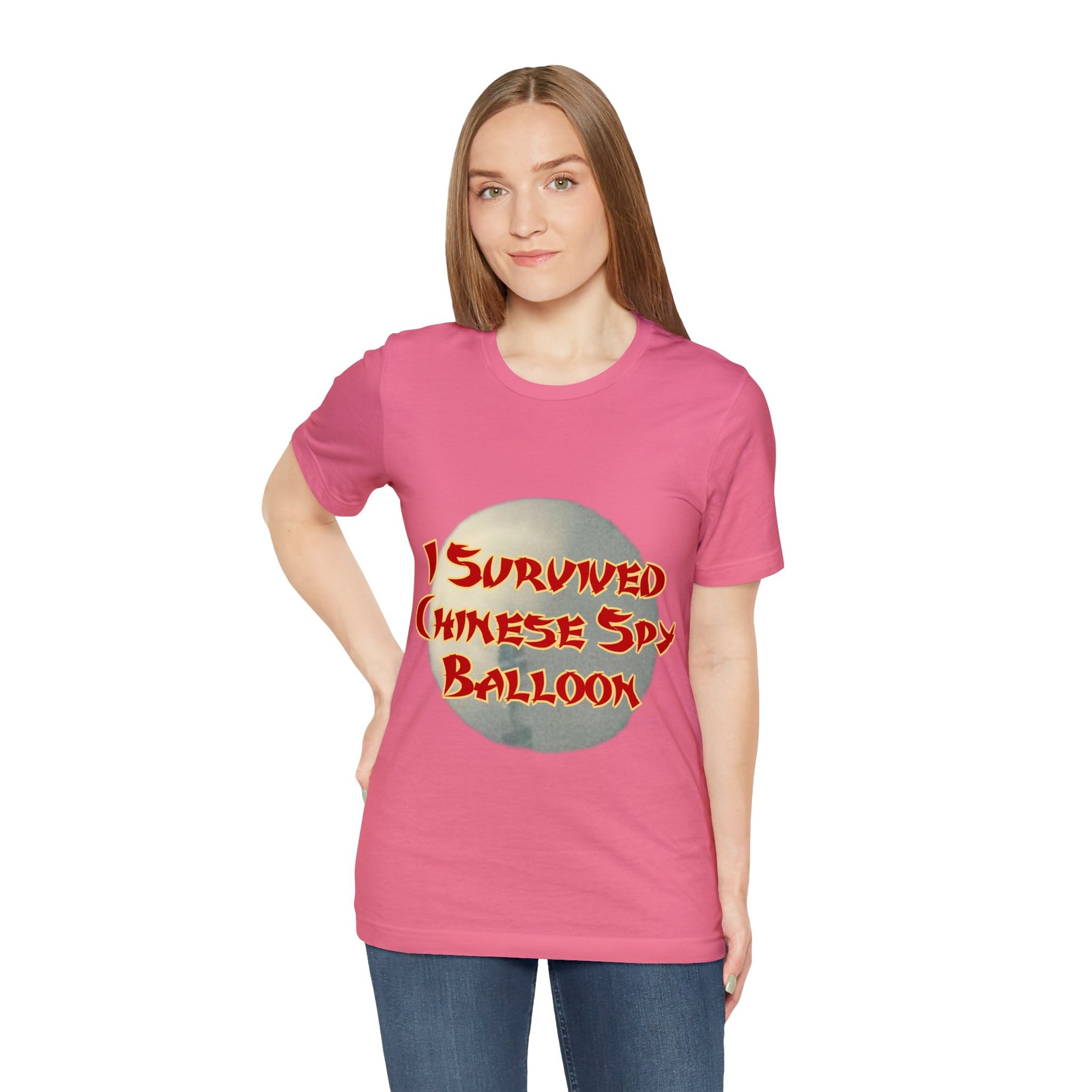 I Survived Chinese Spy Balloon Unisex Jersey Short Sleeve Tee