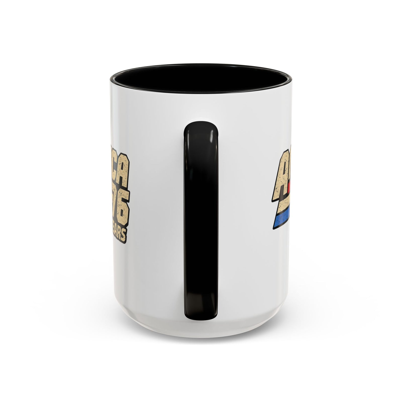 America '76 250 Years Accent Coffee Mug — Retro Patriotic 11/15oz