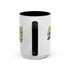 America '76 250 Years Accent Coffee Mug — Retro Patriotic 11/15oz
