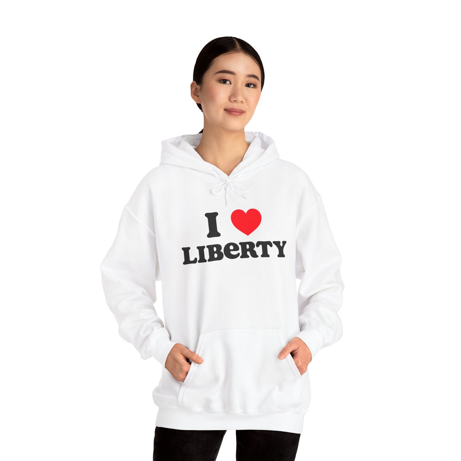 Judge Nap: I Heart Liberty Unisex Heavy Blend™ Hooded Sweatshirt